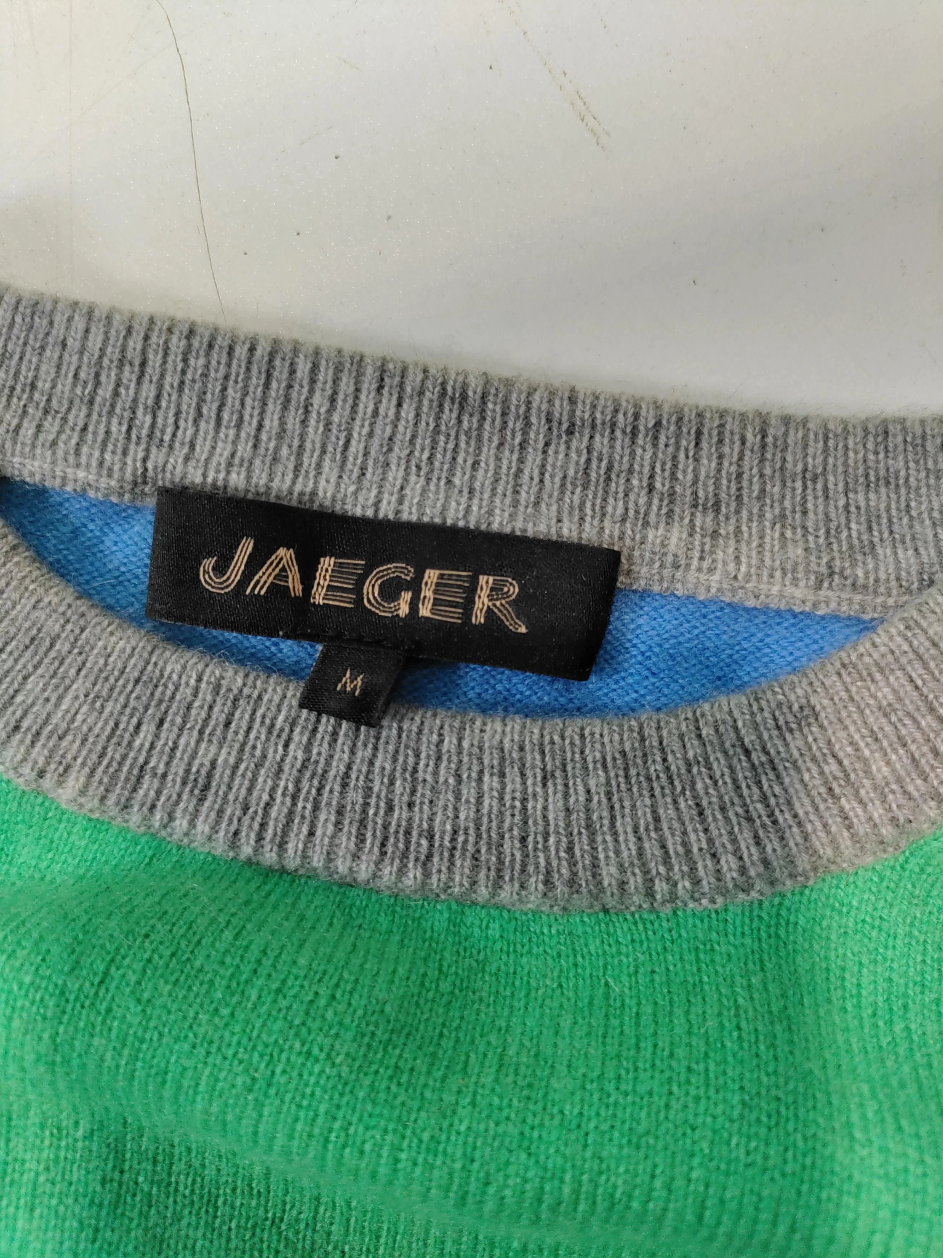 Jaeger Men's Jumper M Multi Wool with Cashmere Crew Neck Pullover - Image 6
