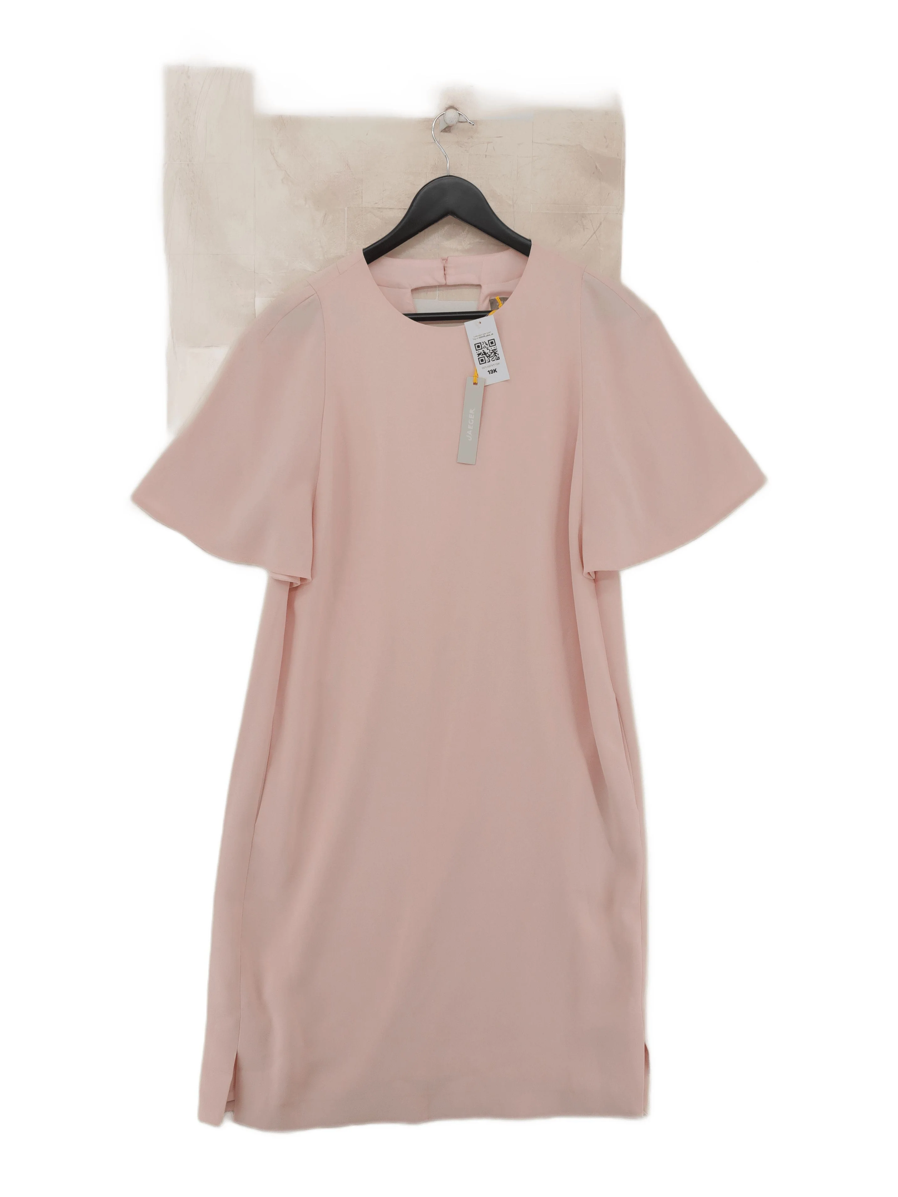 Jaeger T-Shirt Mini Dress UK12 in Pink
