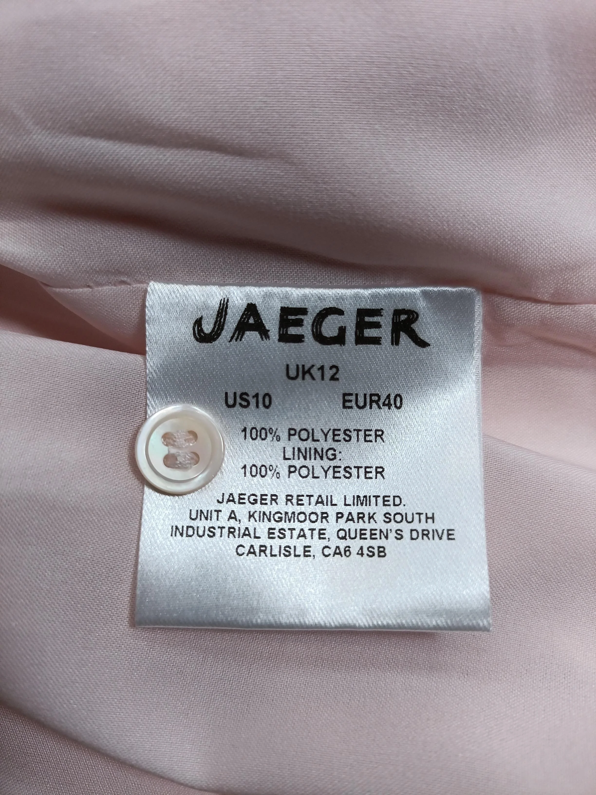 Jaeger T-Shirt Mini Dress UK12 in Pink - Image 6