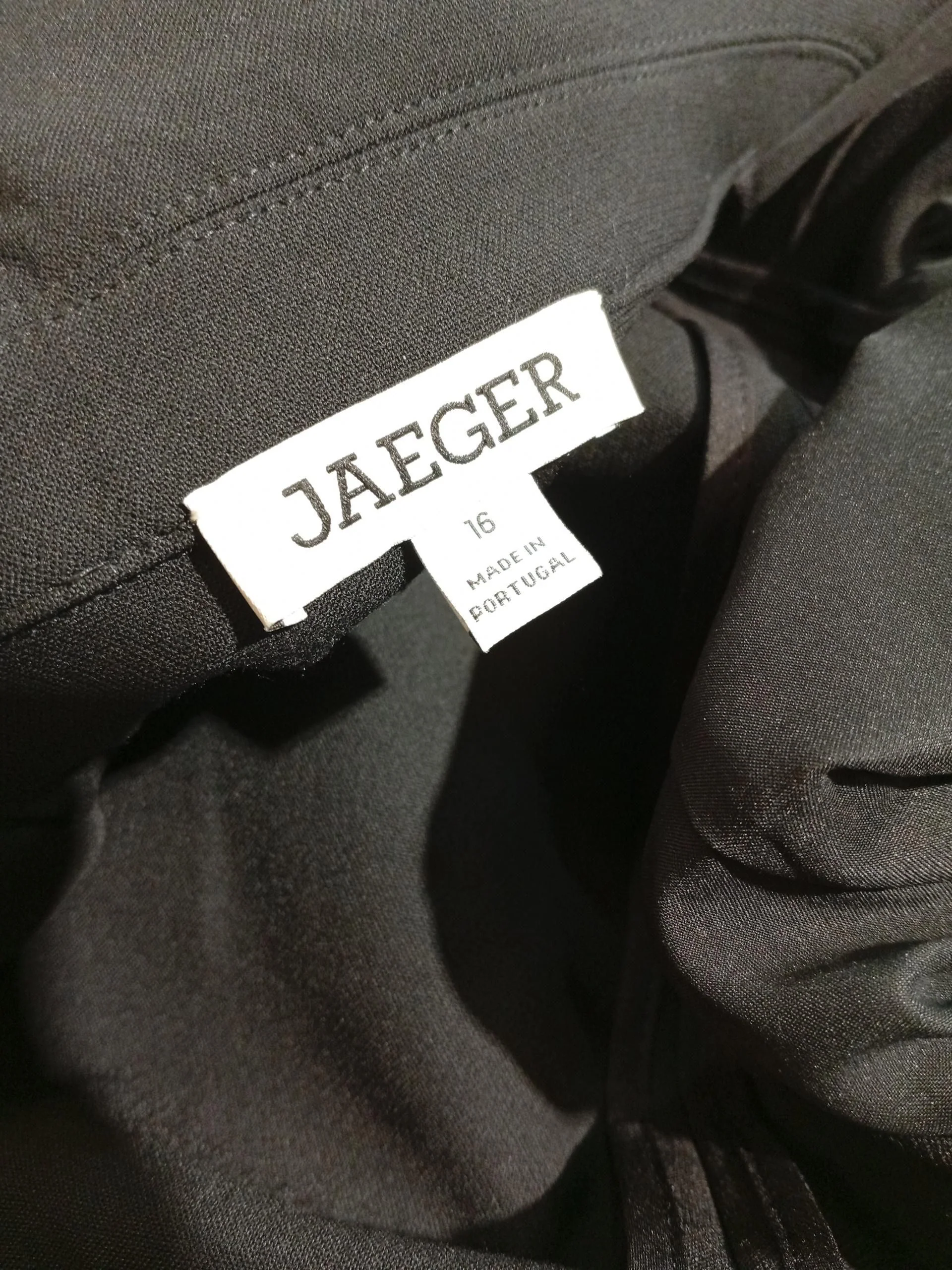 Jaeger Women's Blazer UK 16 Black Polyester with Viscose, Elastane Overcoat - Image 5