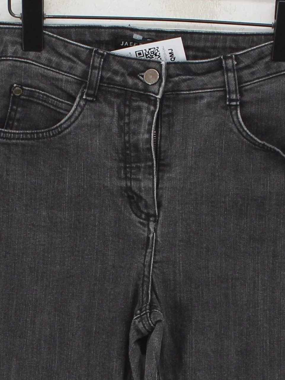 Jaeger Women's Jeans UK 10 Grey Cotton with Elastane Straight - Image 3