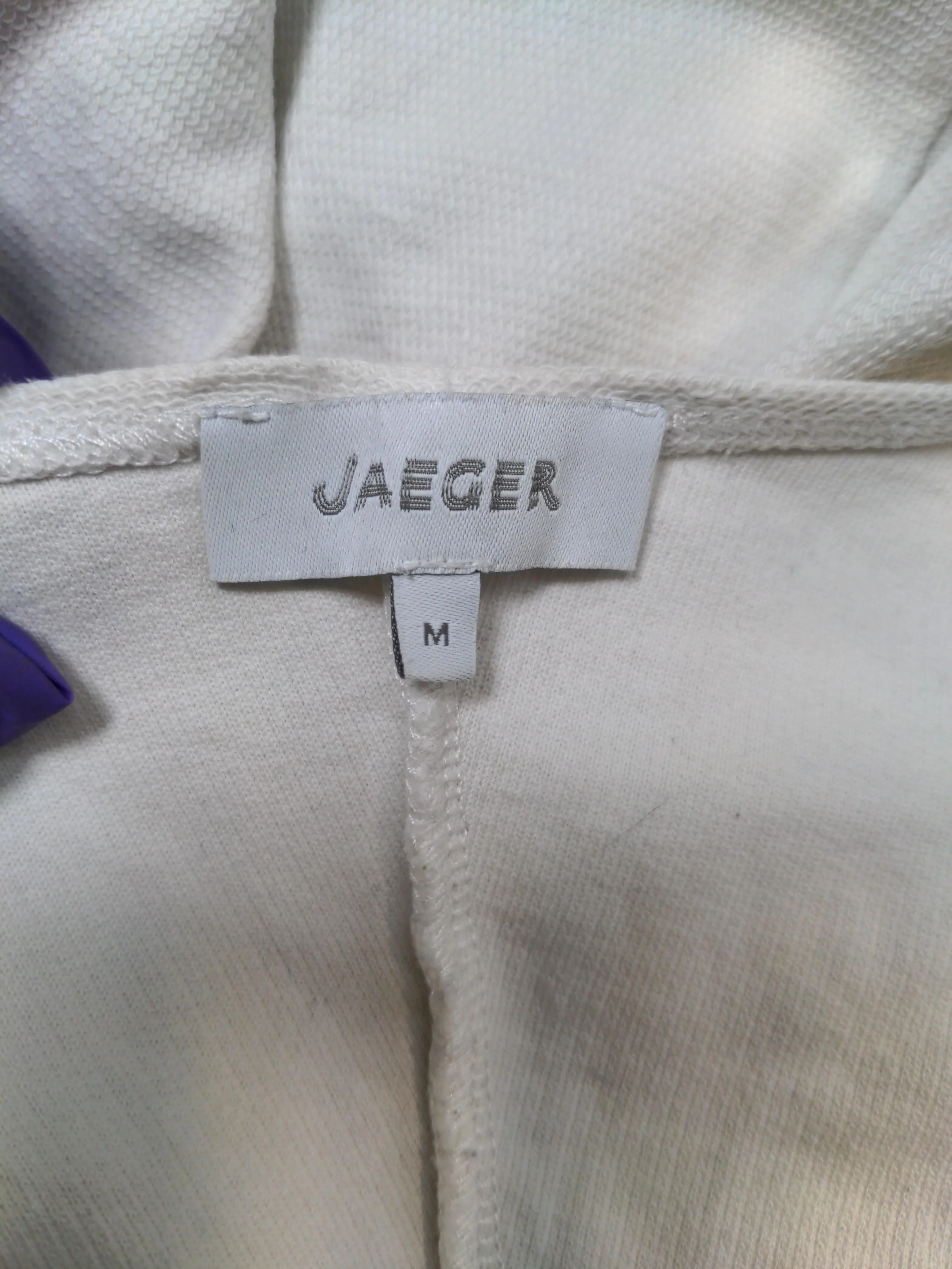 Jaeger Women's Top M White 100% Cotton Sleeveless V-Neck Basic - Image 9