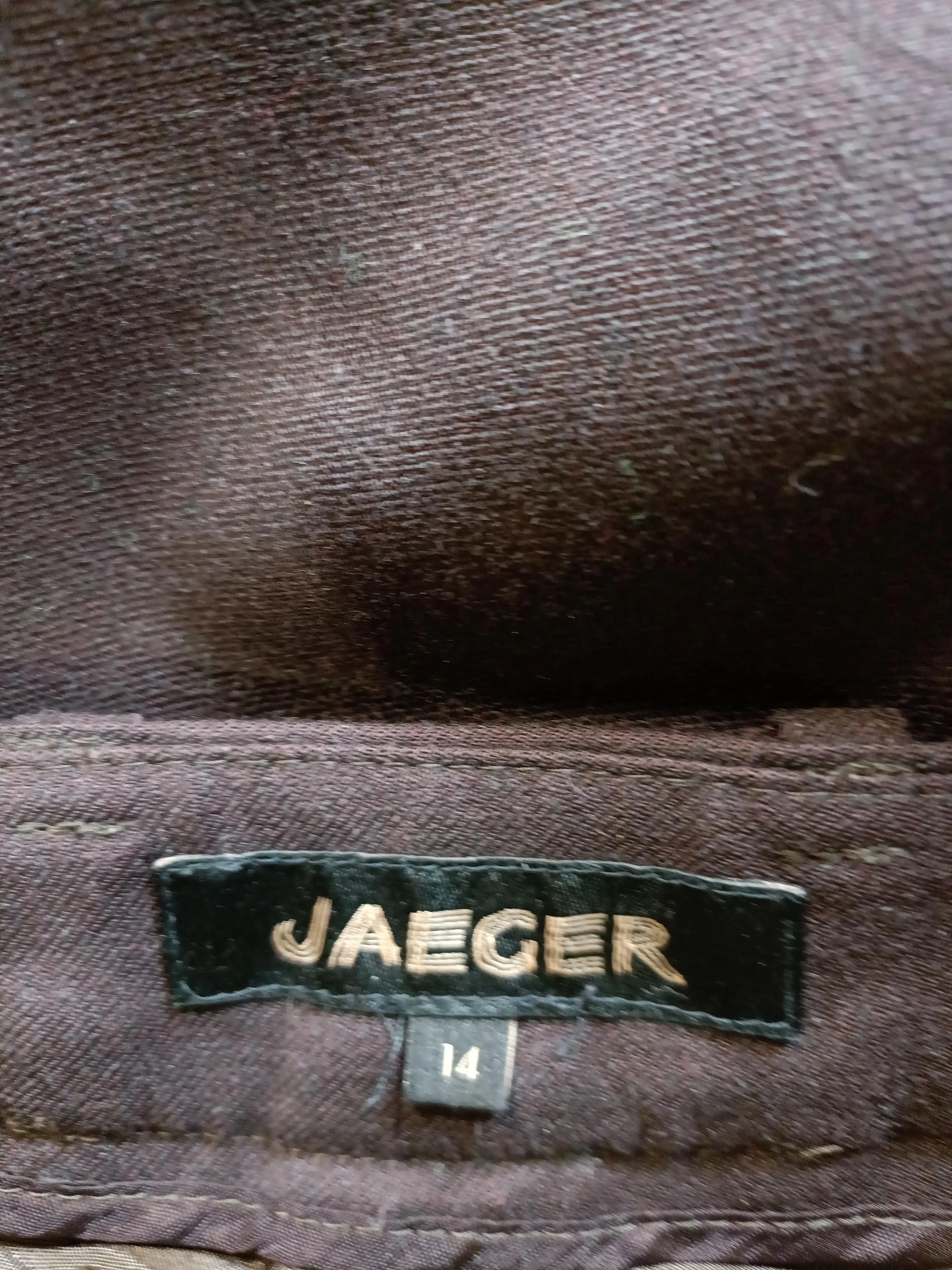 Jaeger Women's Trousers UK 14 Brown 100% Other Straight Chino - Image 5