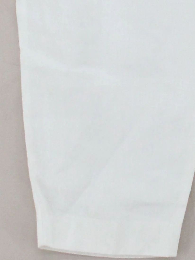 Jaeger Women's Trousers UK 14 White 100% Cotton Tapered Chino - Image 4