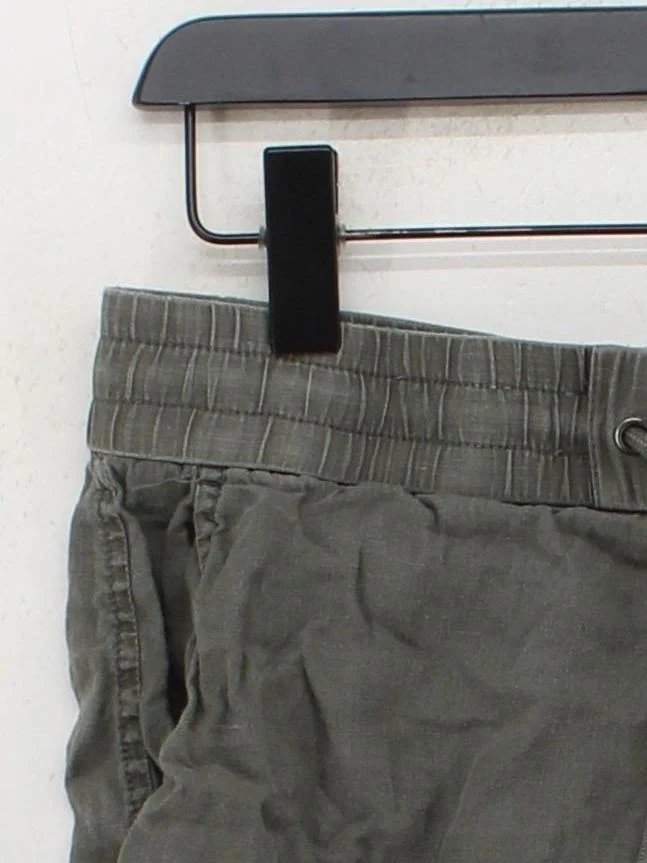 James Perse Women's Shorts UK 6 Green 100% Linen Sweat - Image 4
