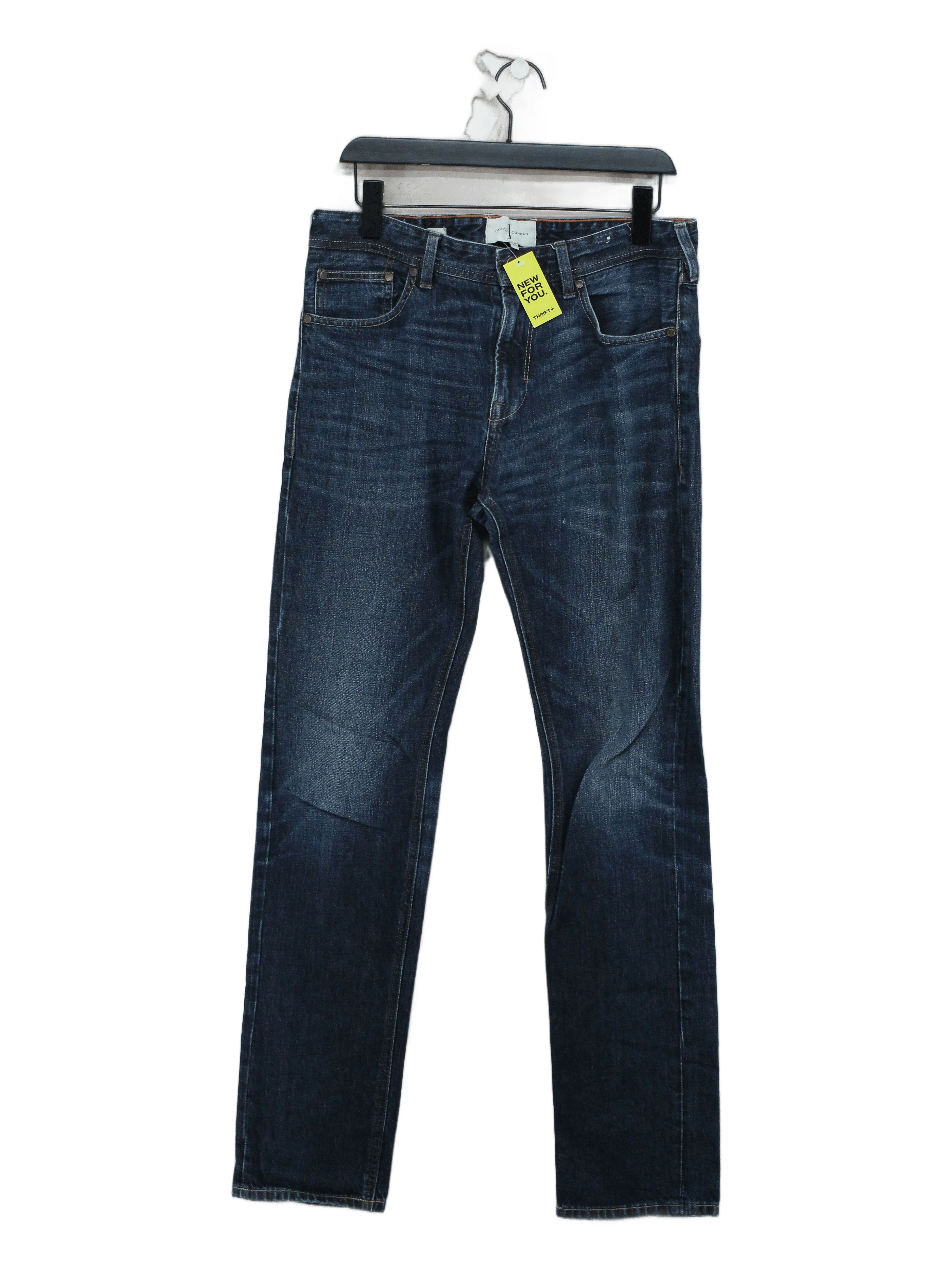Jasper Conran Men's Jeans M Blue 100% Cotton Straight