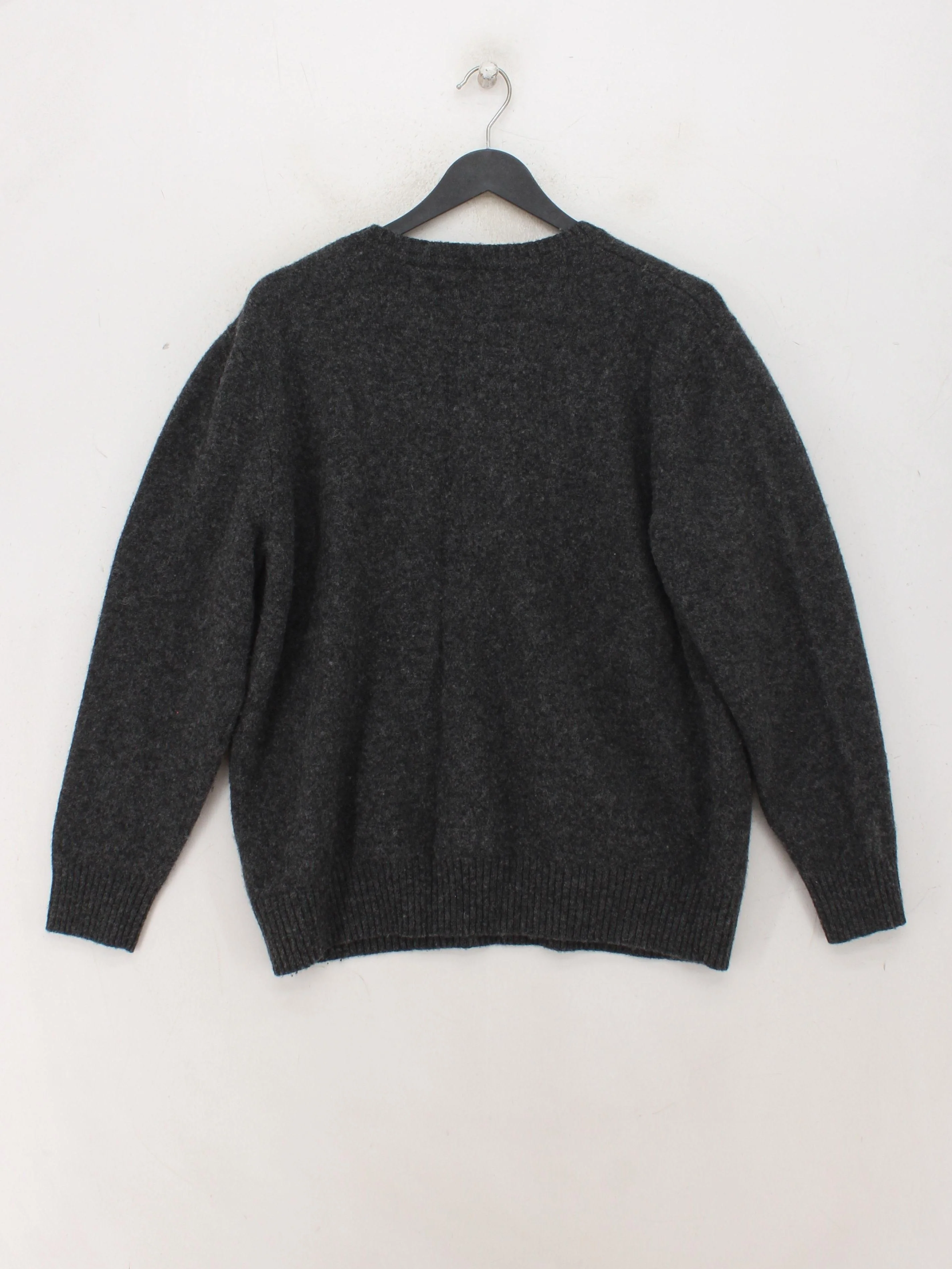 Jasper Conran Men's Jumper XL Grey Wool with Nylon V-Neck Pullover - Image 2