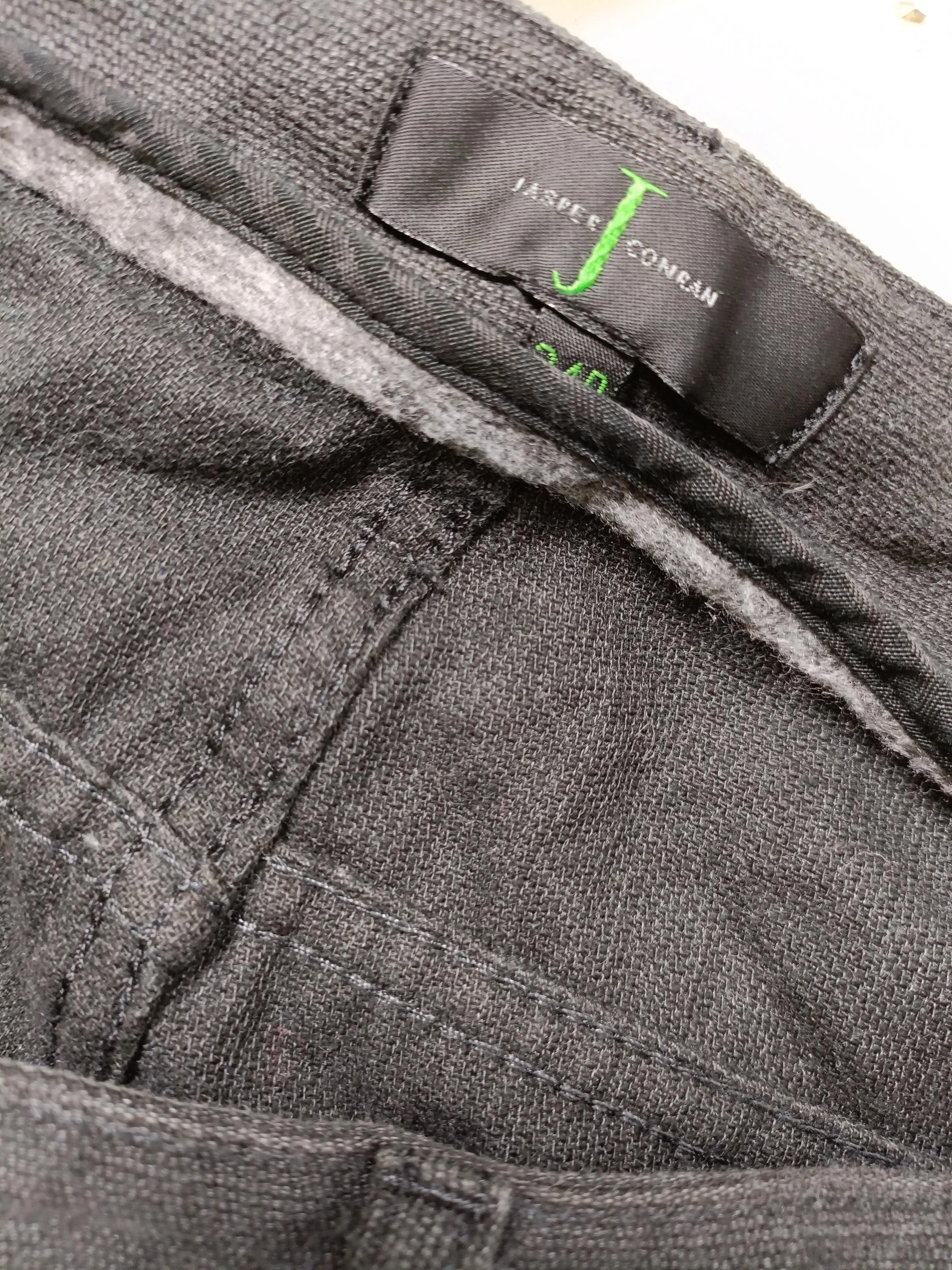Jasper Conran Men's Trousers W 34 in Black Cotton with Polyester Chino - Image 6