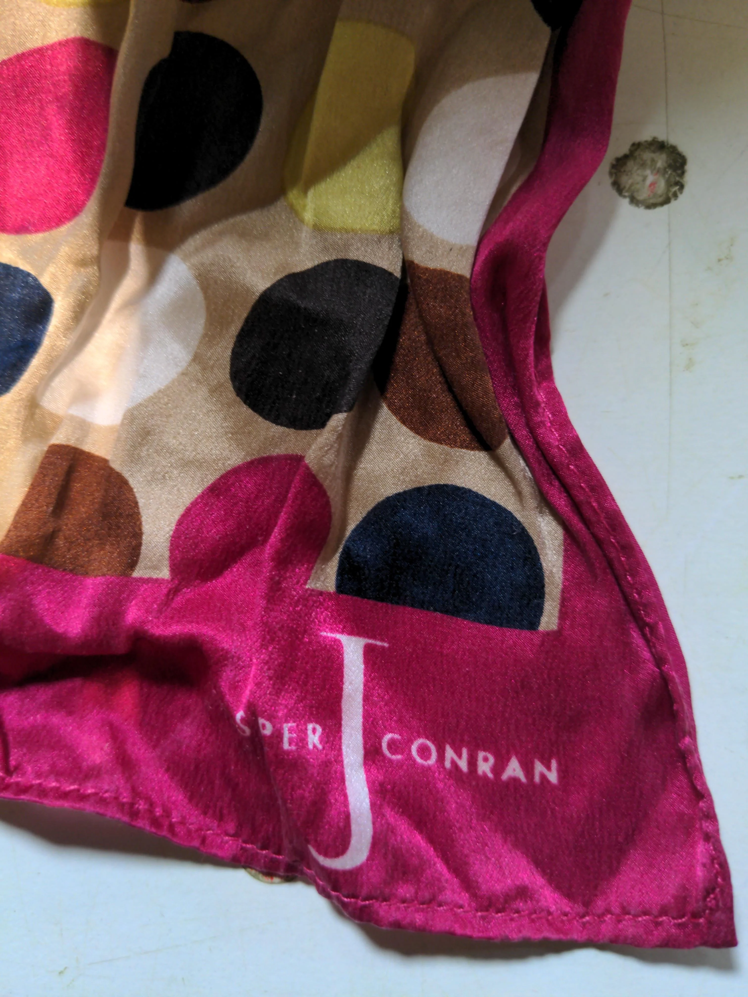 Jasper Conran Women's Scarf Multi Polkadot 100% Other Rectangle Scarf - Image 5