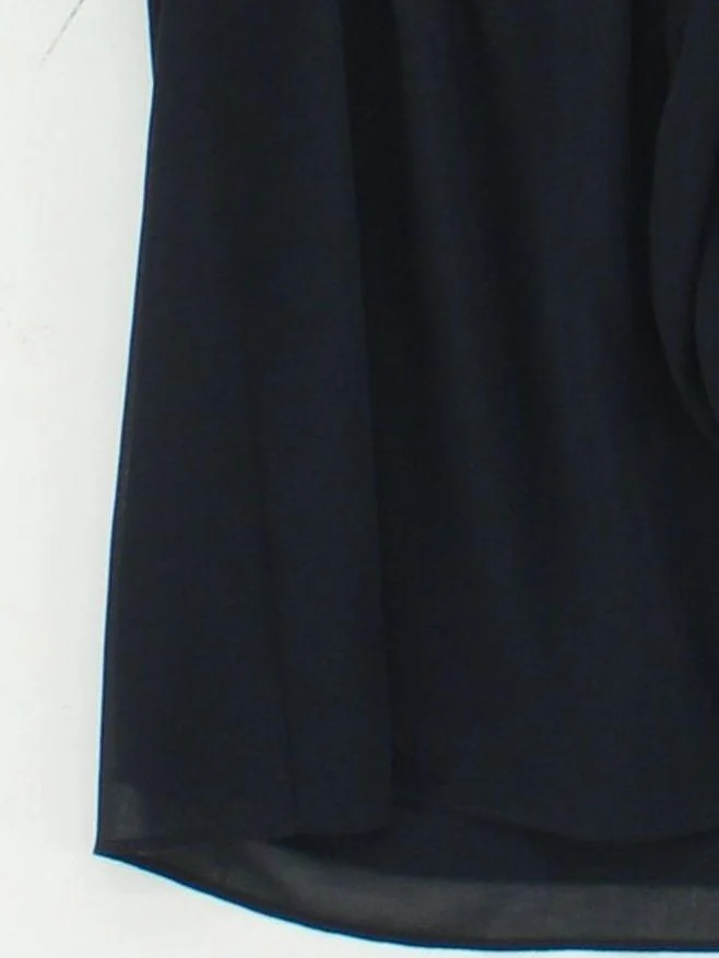 Jasper Conran Women's Top UK 14 Black 100% Polyester Sleeveless Collared Basic - Image 4