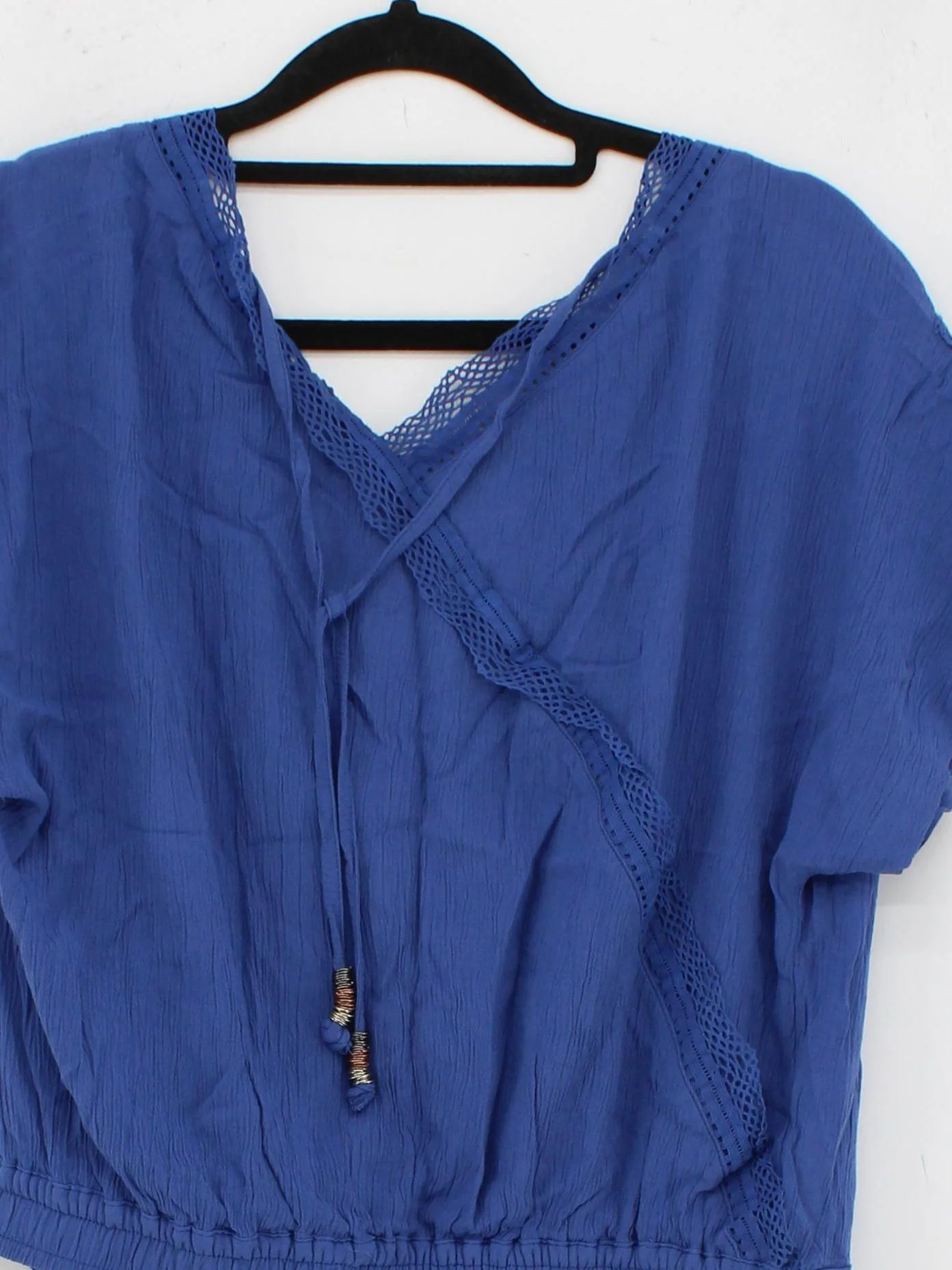 Java By Captain Tortue Women's Top UK 4 Blue 100% Viscose Basic - Image 3