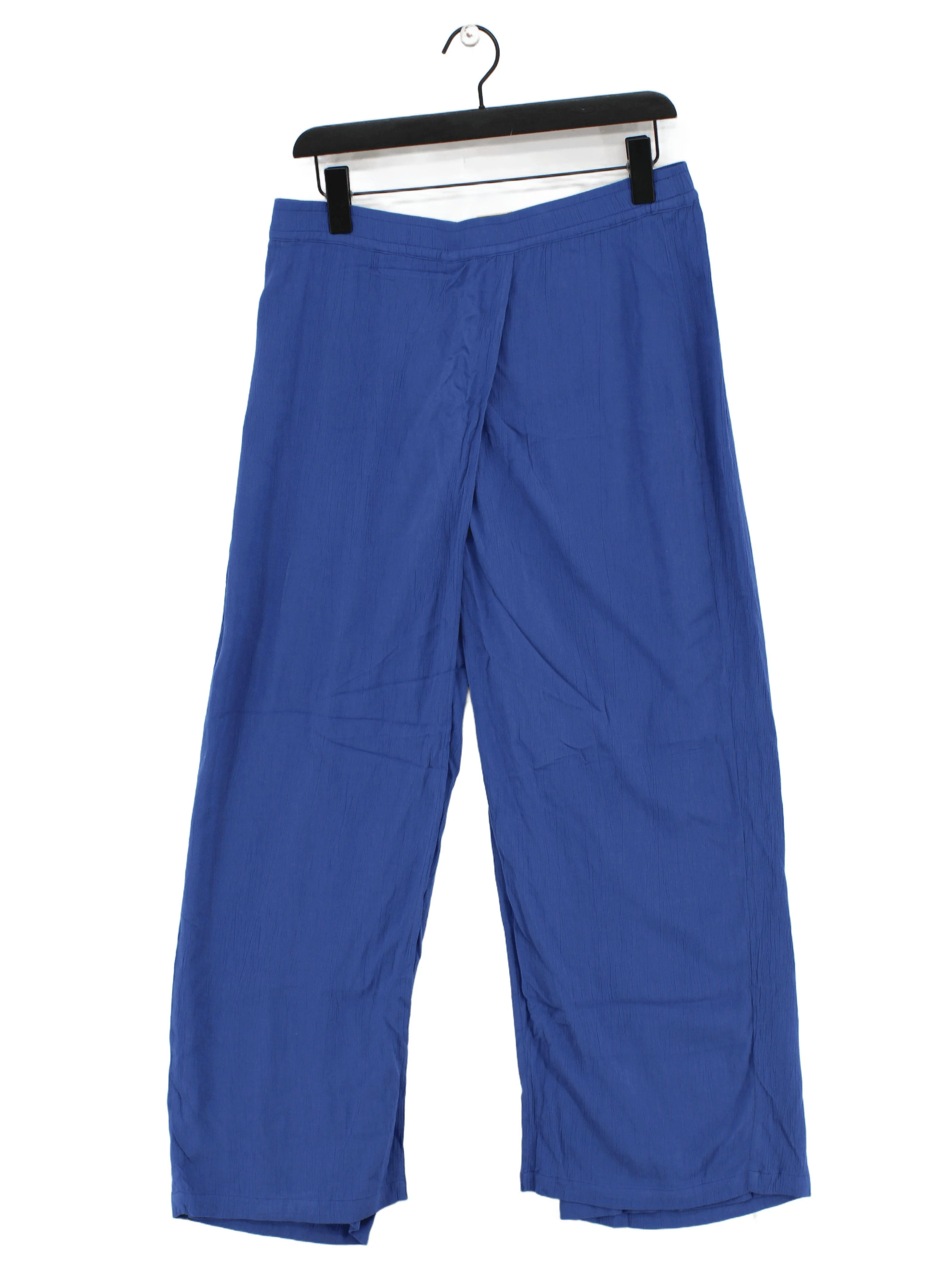 Java By Captain Tortue Women's Trousers UK 14 Blue 100% Viscose Sweatpants