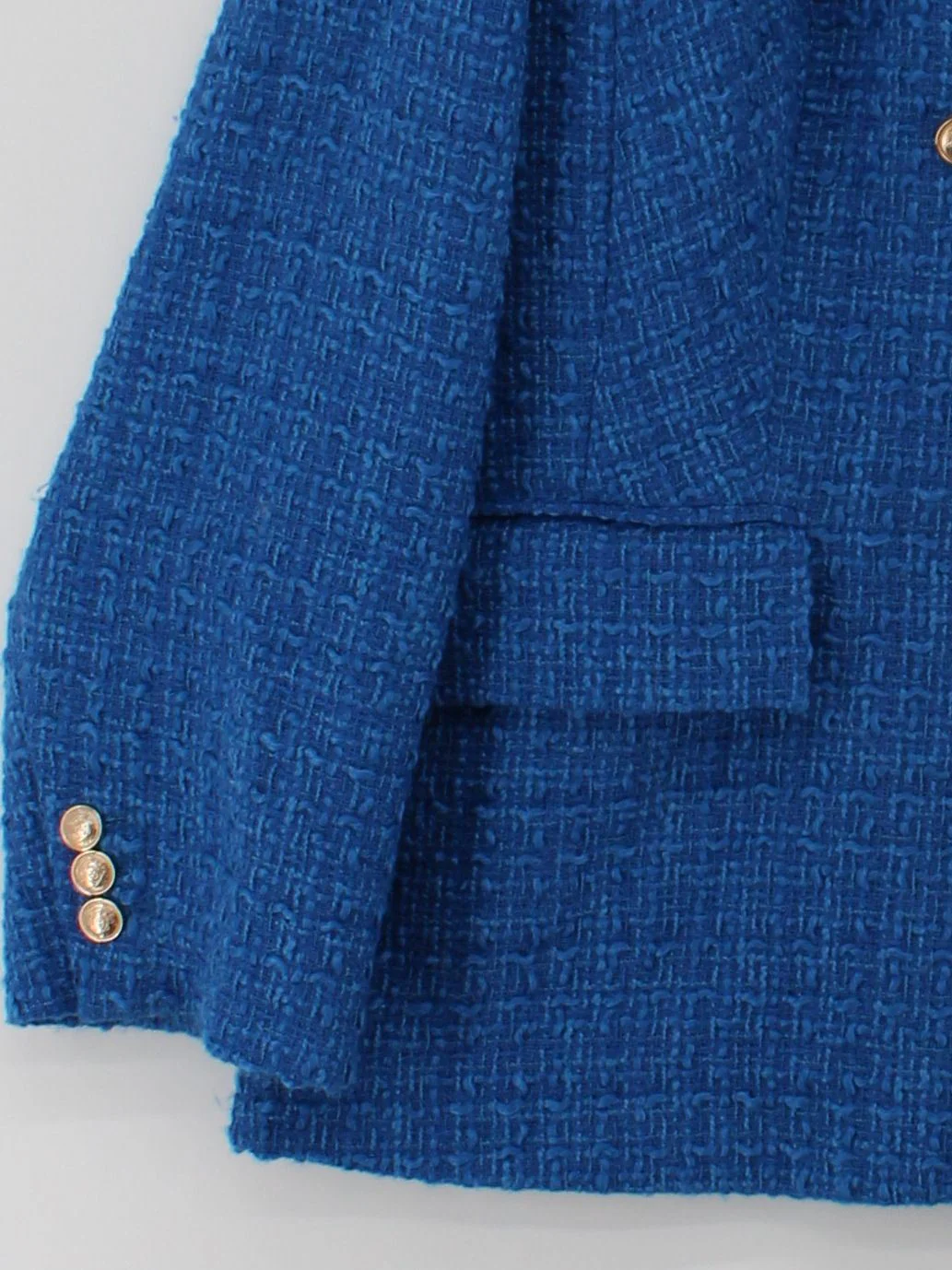 Jd Williams Women's Blazer UK 24 Blue Polyester with Cotton, Elastane Overcoat - Image 4