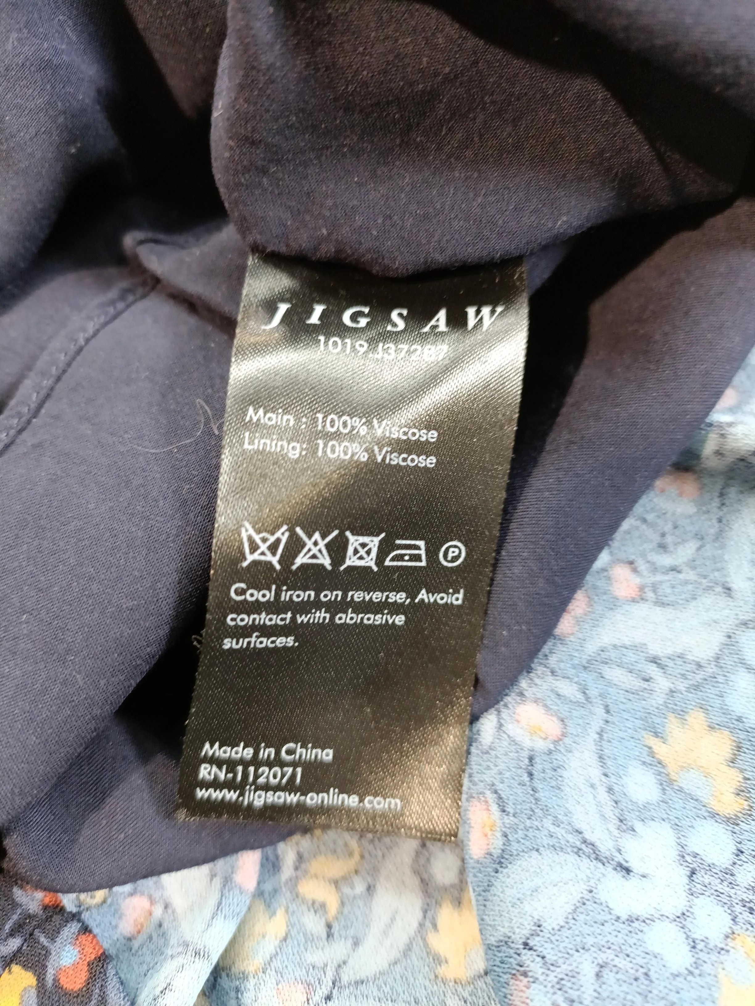 Jigsaw A-Line Mini Dress UK10 in Multi - Image 6