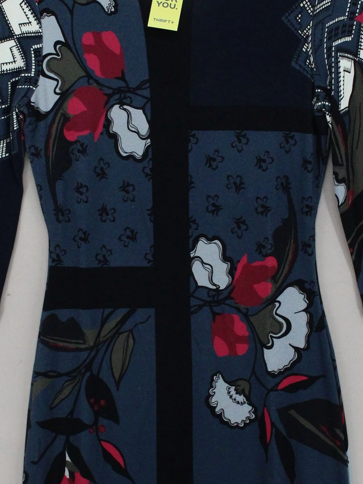 Jigsaw Bodycon Midi Dress S in Multi - Image 3