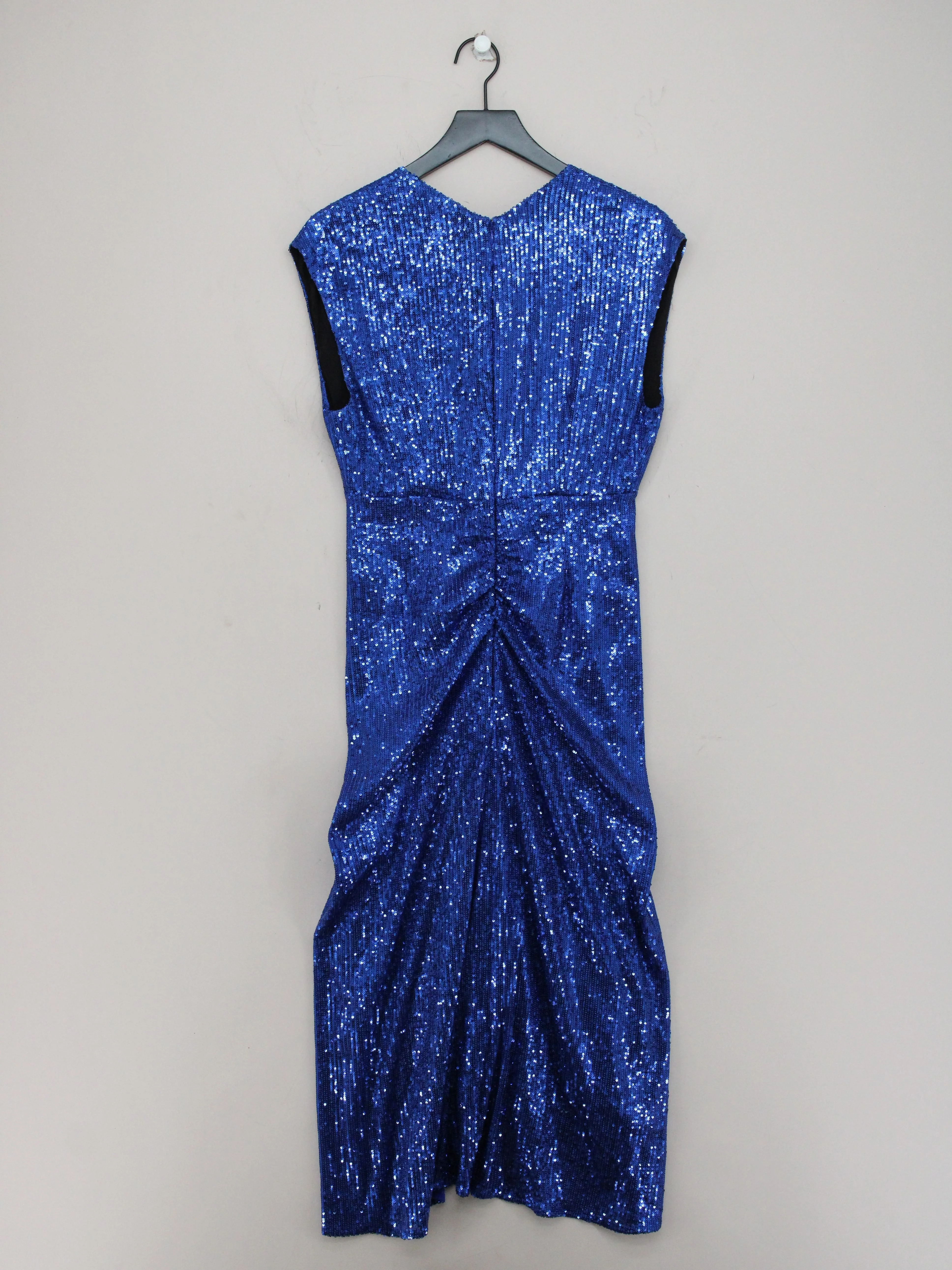 Jigsaw Bodycon Midi Dress UK12 in Blue - Image 2