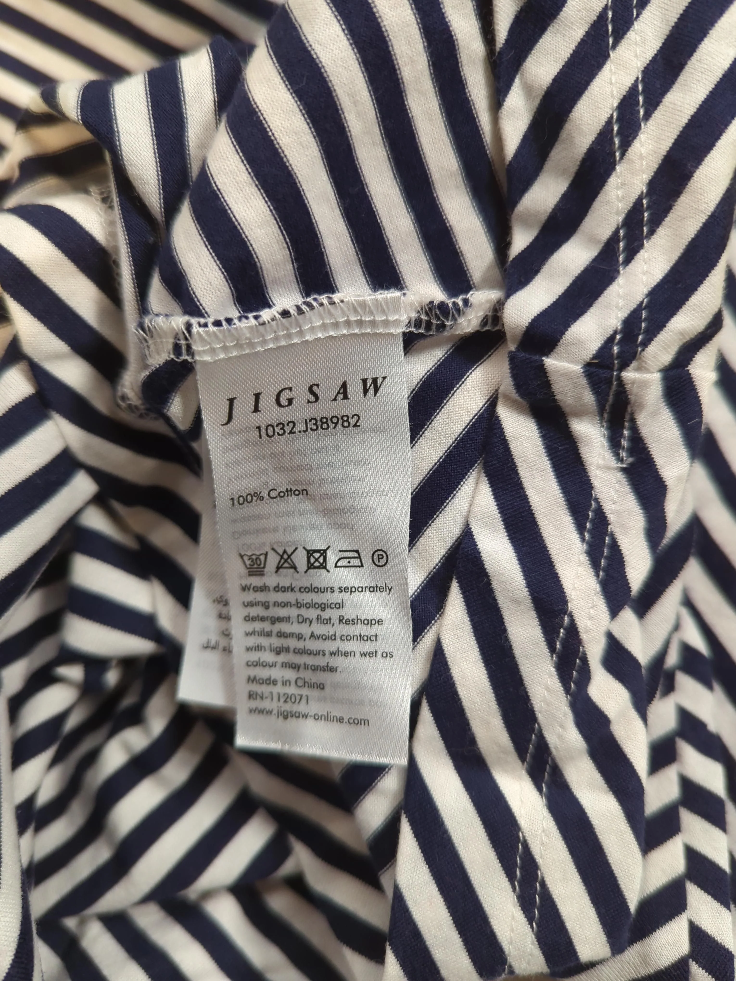 Jigsaw T-Shirt Midi Dress L in Multi - Image 6