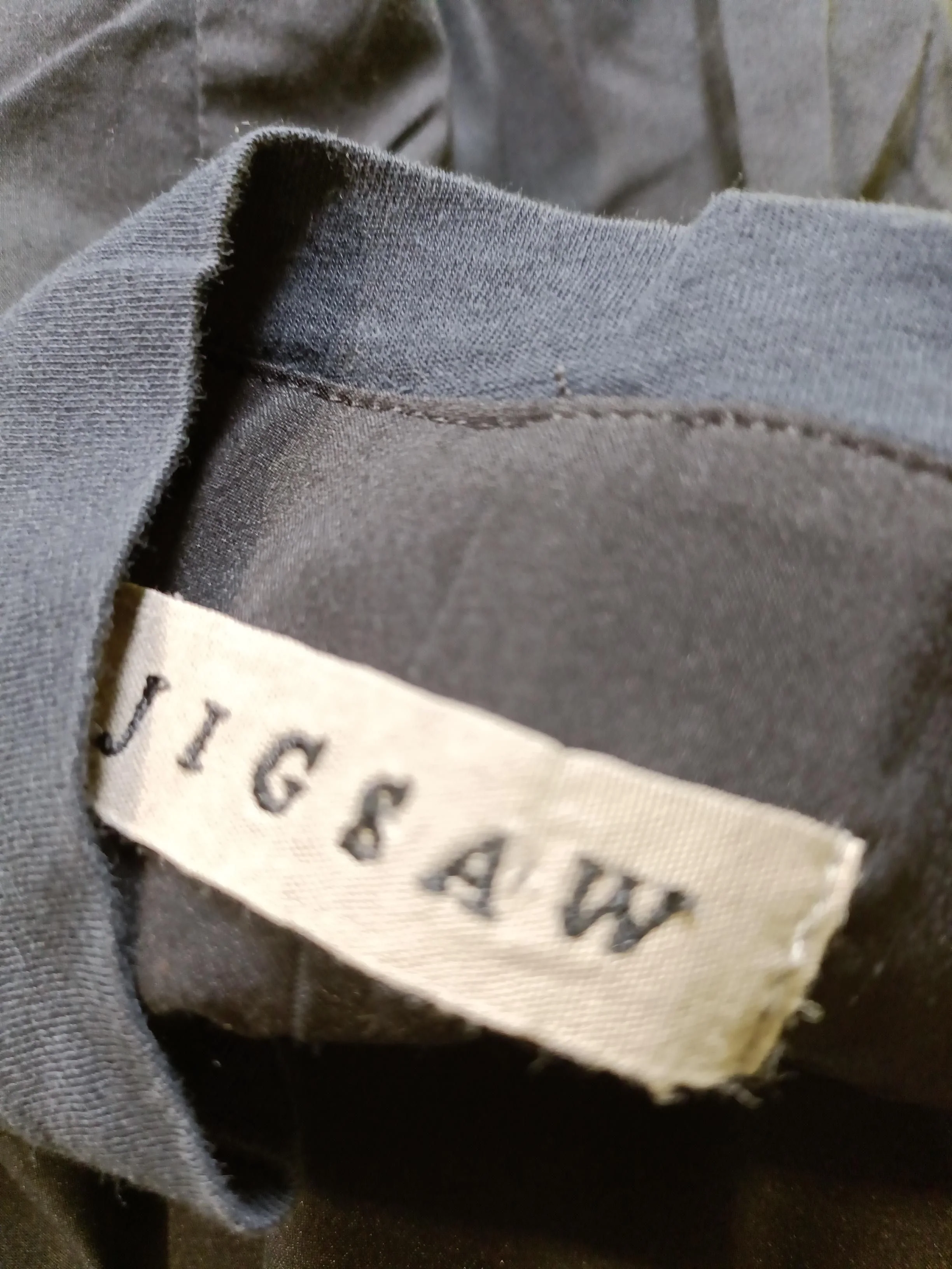 Jigsaw T-Shirt Mini Dress S in Black - Image 6