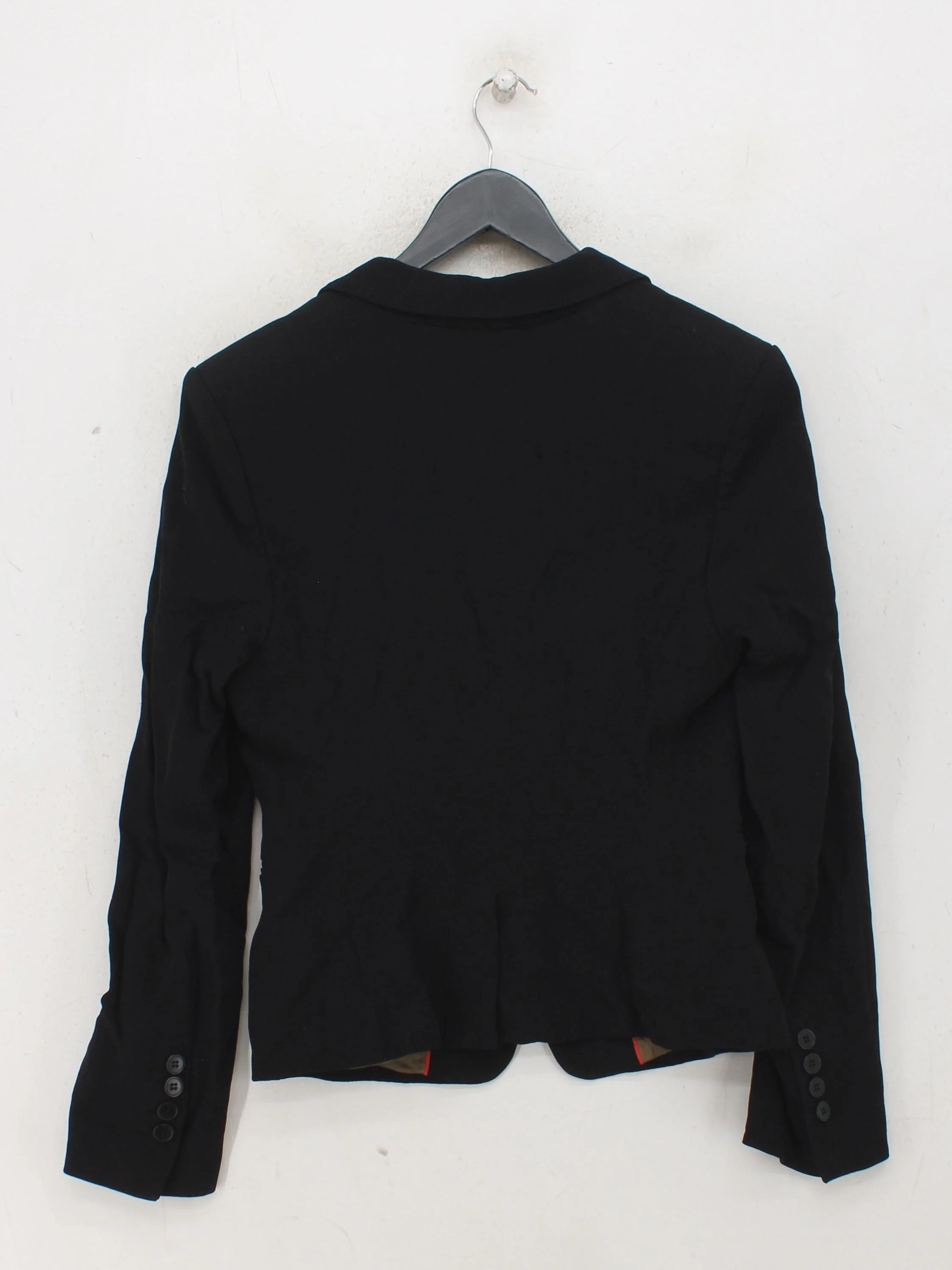 Jigsaw Women's Blazer UK 10 Black Wool with Viscose Overcoat - Image 2
