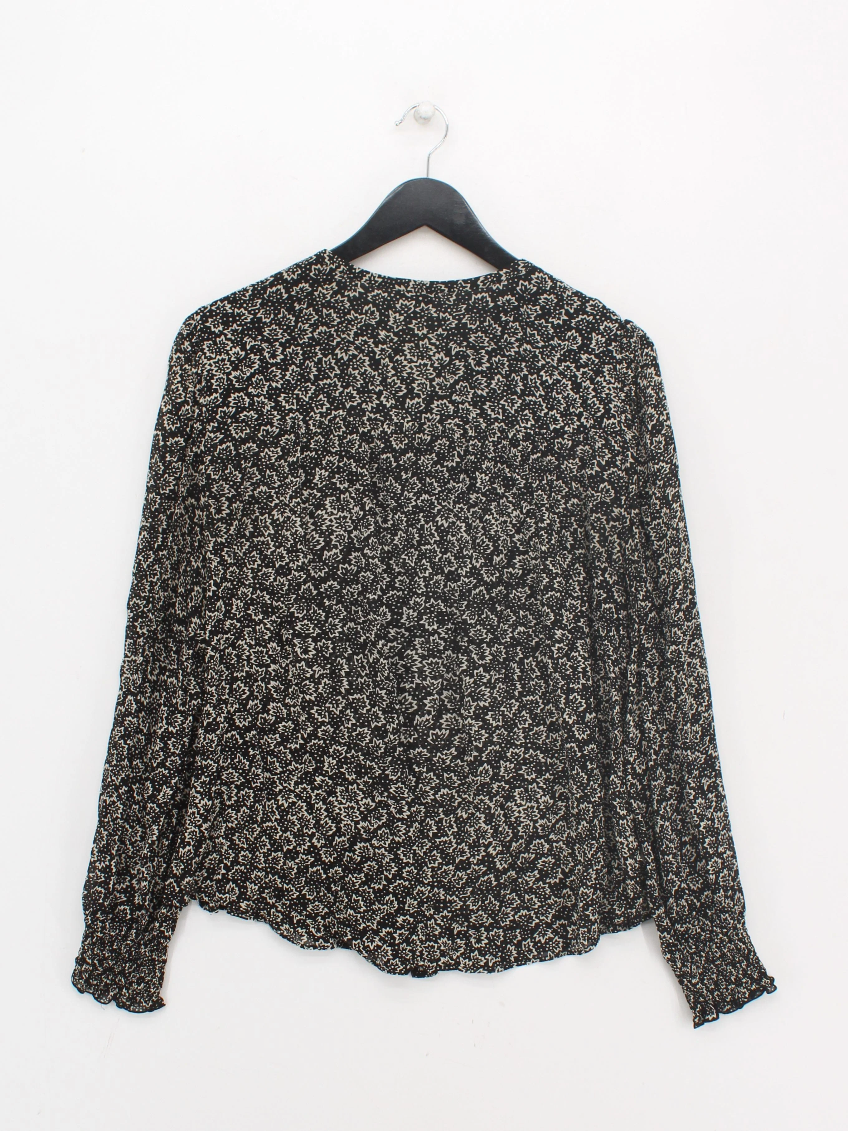 Jigsaw Women's Blouse UK 14 Black 100% Viscose Basic - Image 2