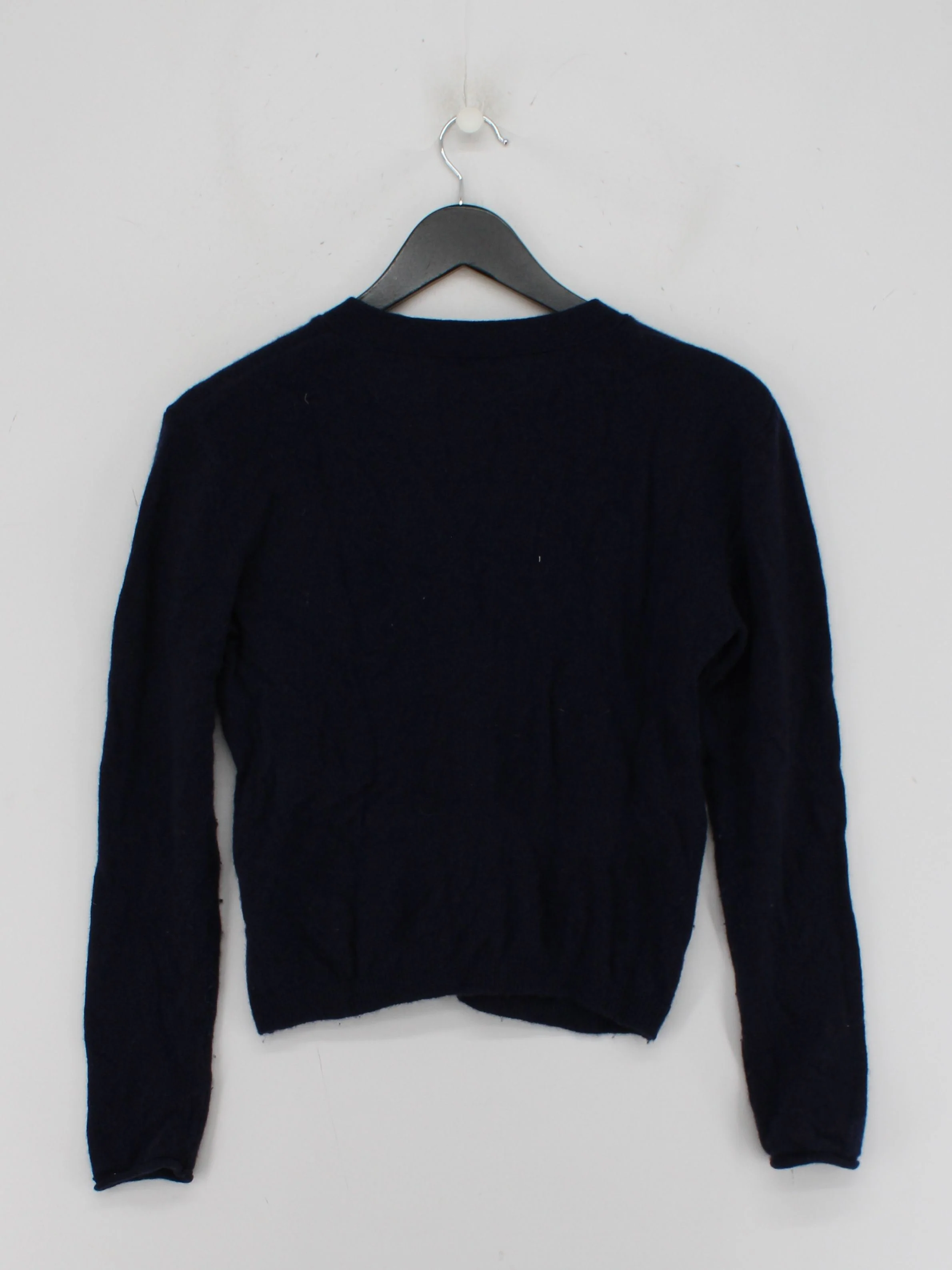 Jigsaw Women's Cardigan M Blue Wool with Cashmere V-Neck Cardigan - Image 2