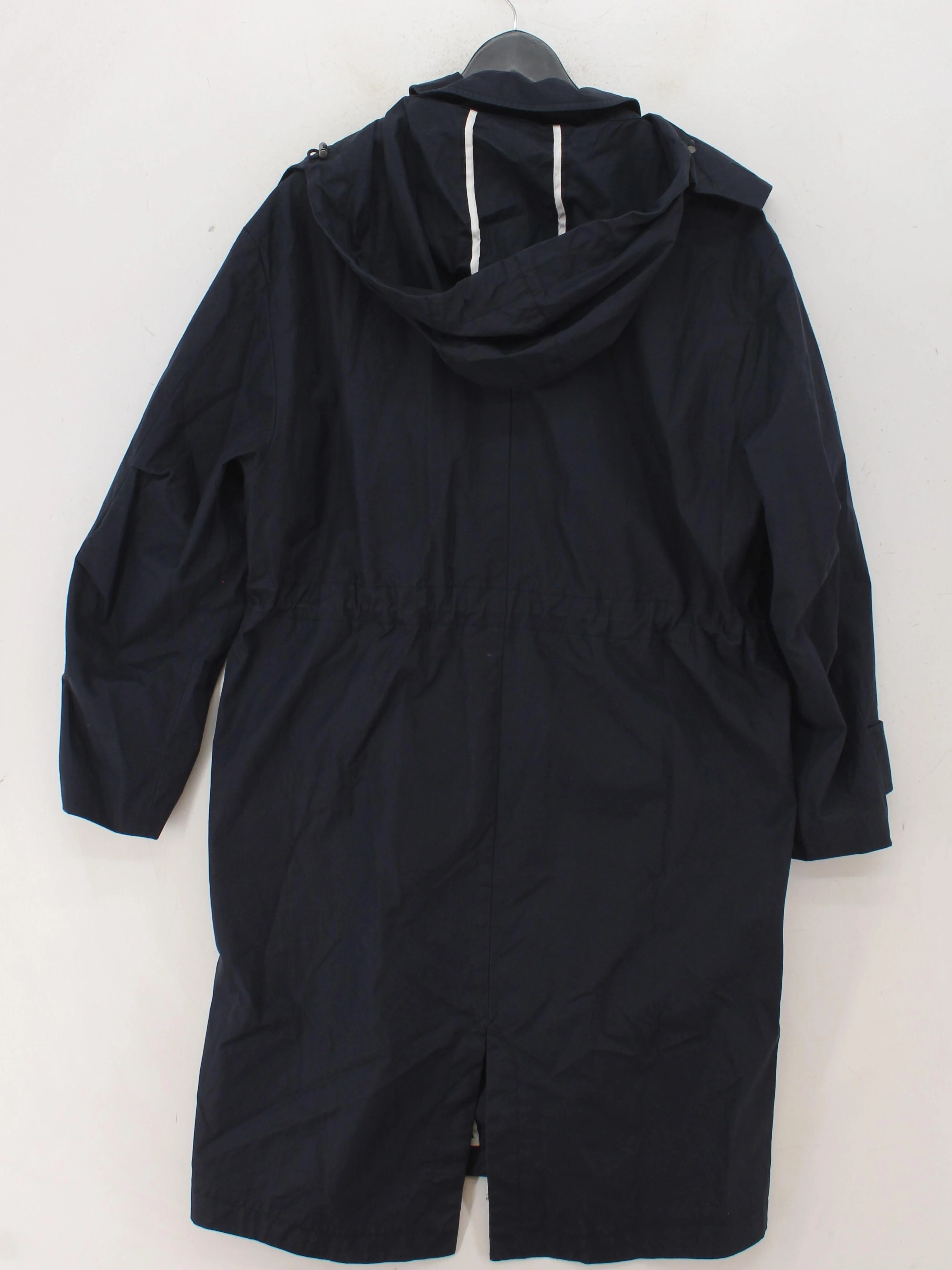 Jigsaw Women's Coat UK 14 Blue Cotton with Polyester, Elastane Trench Coat - Image 2
