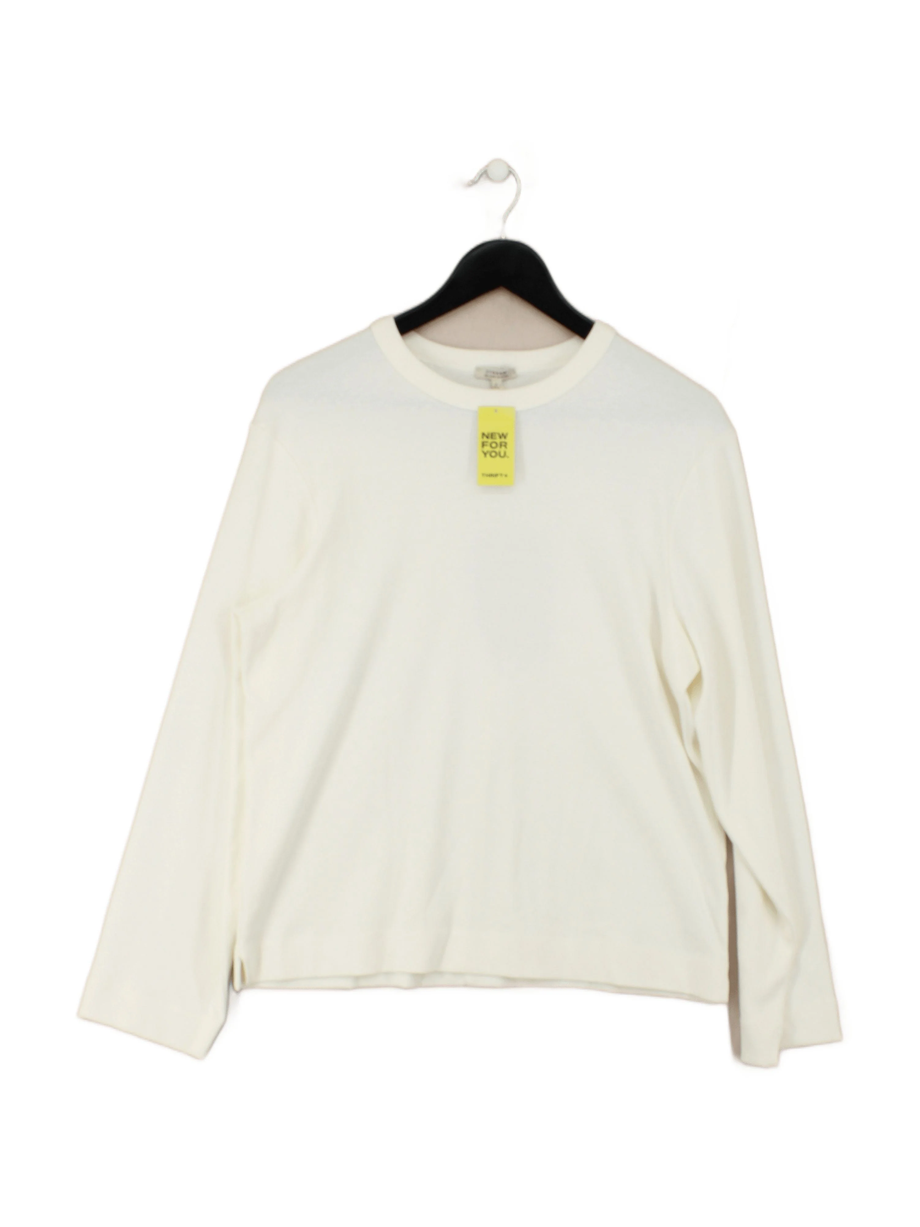 Jigsaw Women's Hoodie S Cream 100% Cotton Pullover