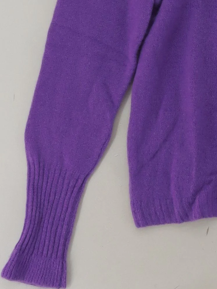 Jigsaw Women's Jumper L Purple 100% Cashmere Crew Neck Pullover - Image 4