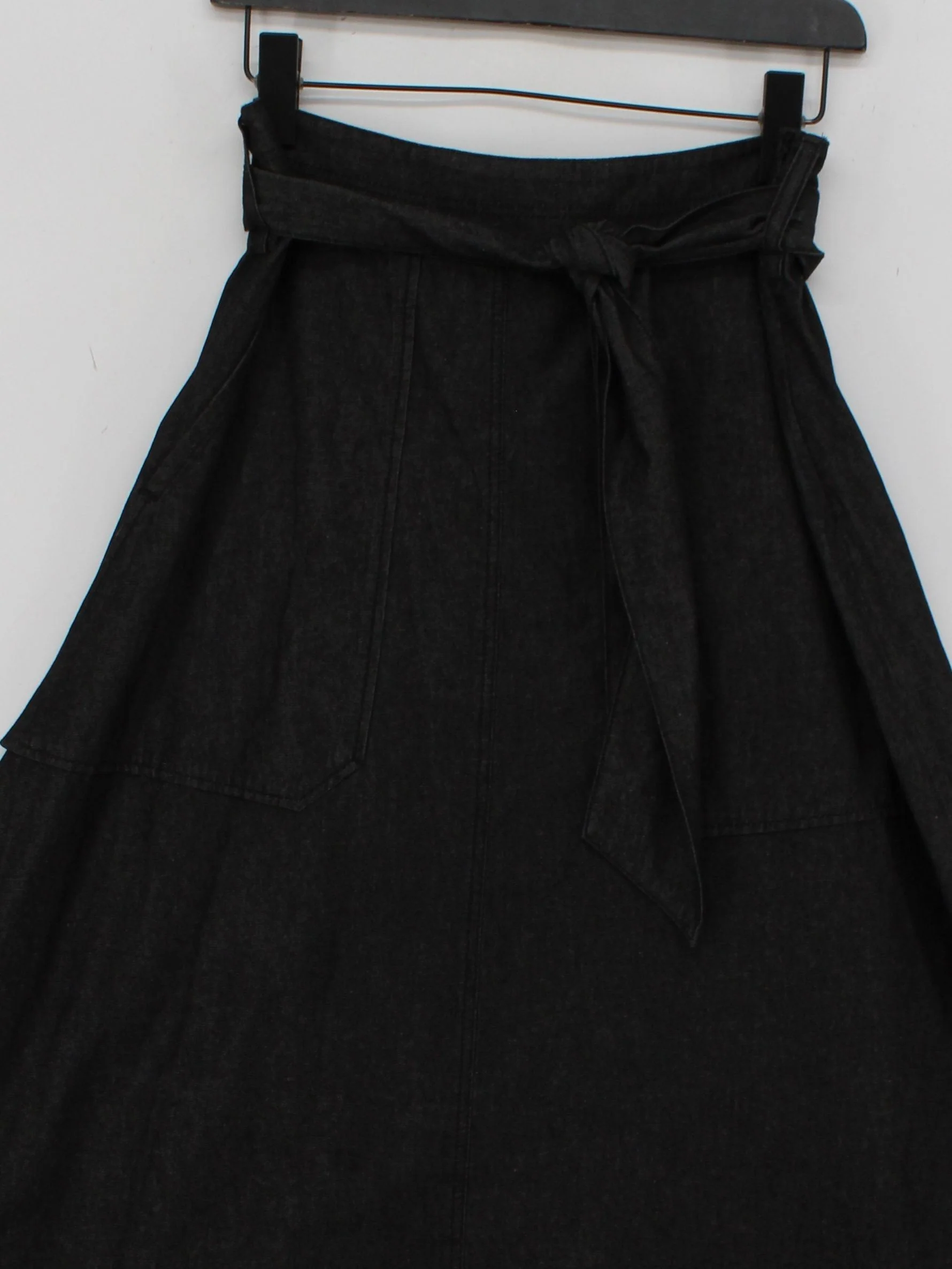 Jigsaw Women's Maxi Skirt UK 10 Black 100% Cotton Long Maxi - Image 3