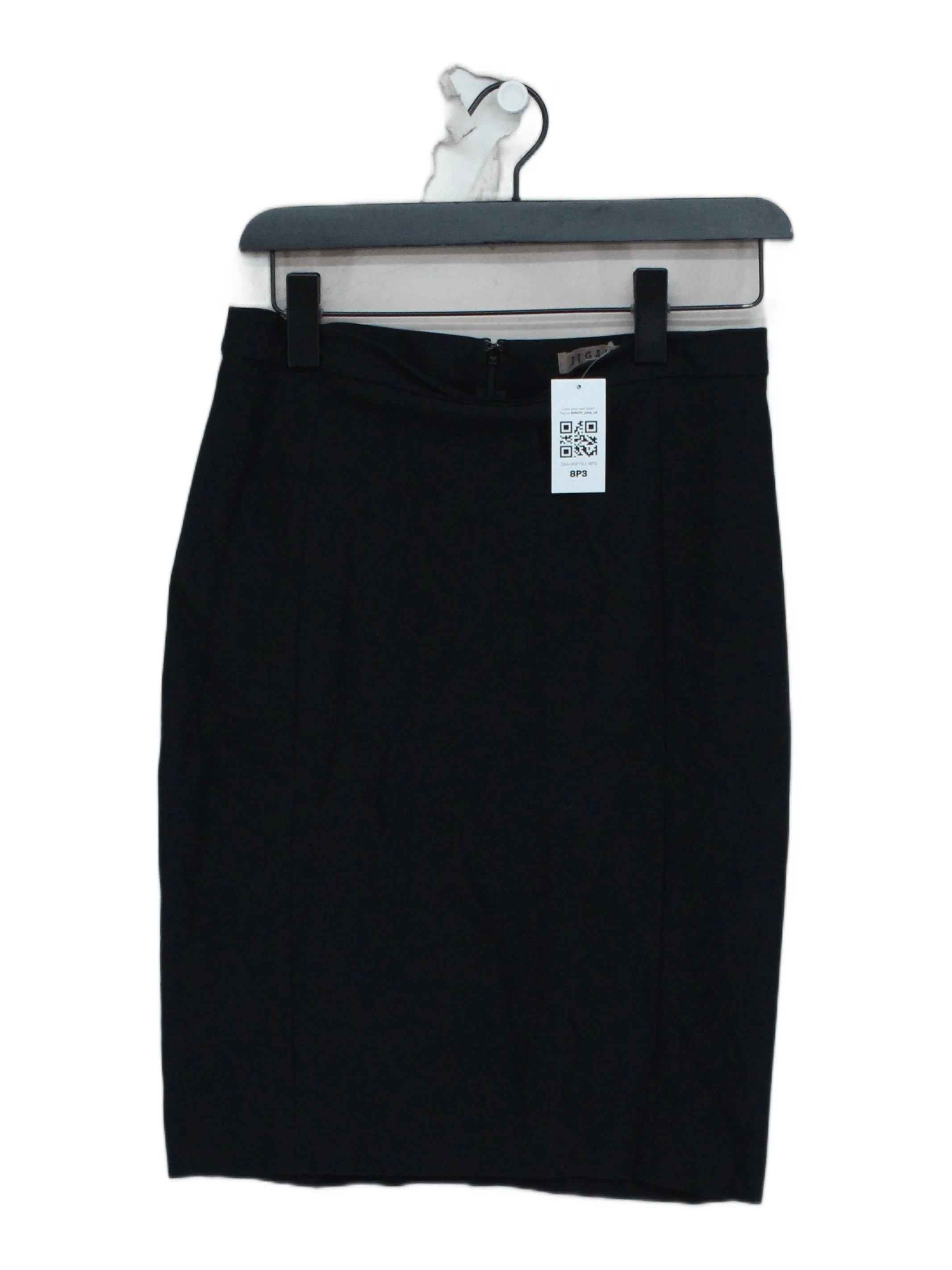 Jigsaw Women's Midi Skirt UK 12 Black Cotton