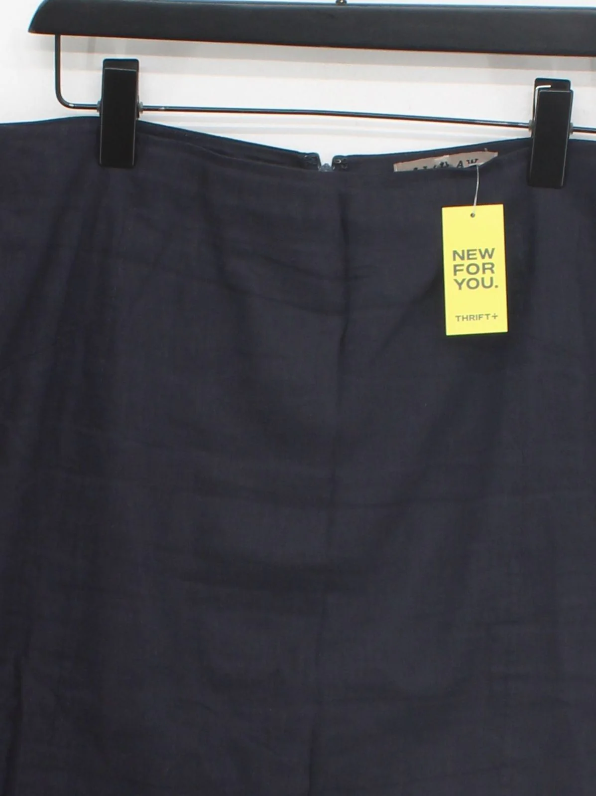 Jigsaw Women's Midi Skirt UK 16 Blue Linen - Image 3