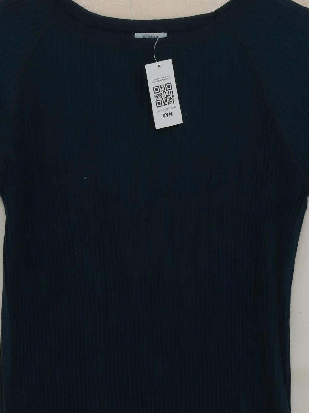 Jigsaw Women's Top S Blue Cotton with Viscose, Polyamide Basic - Image 3