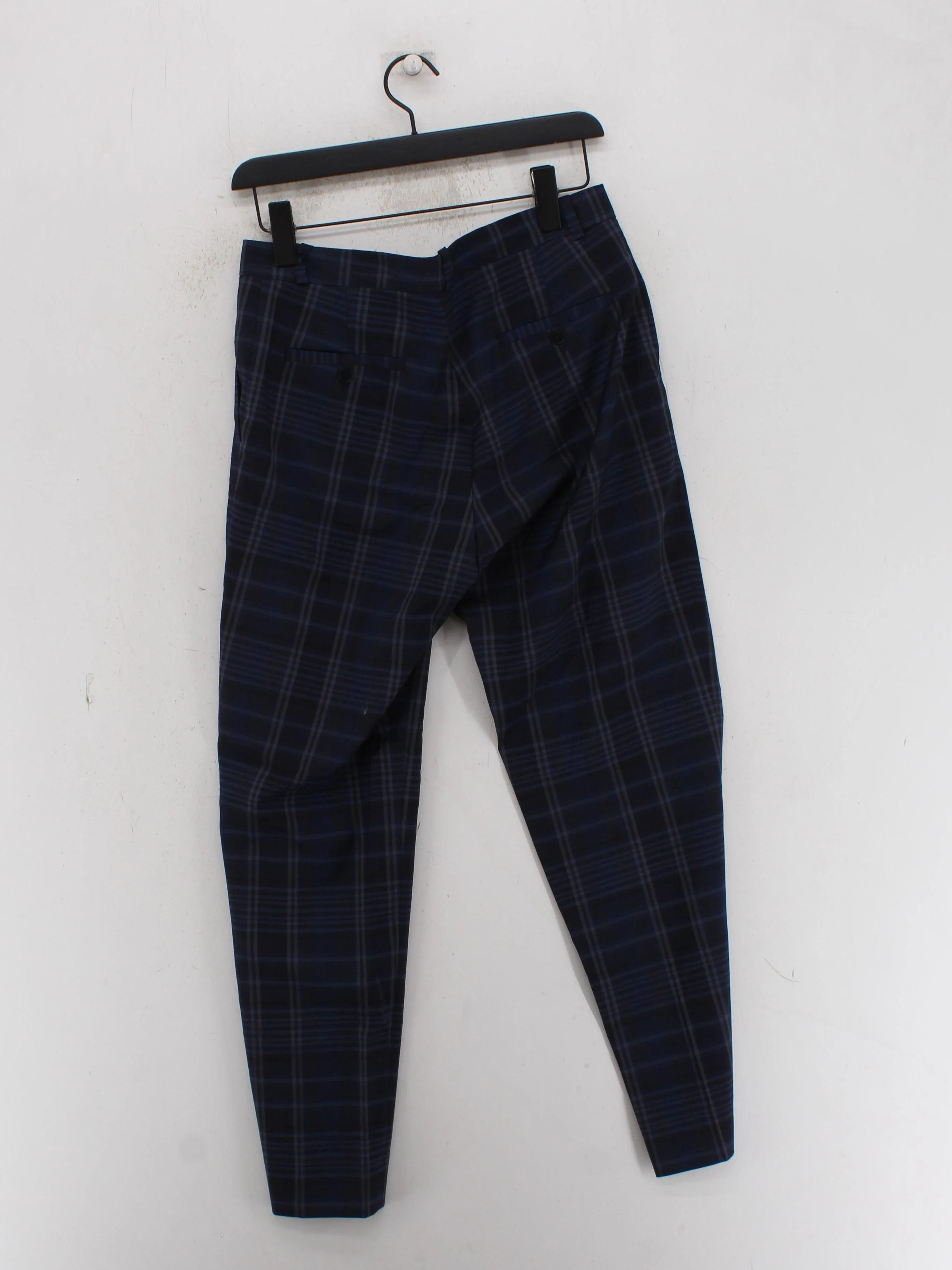 Jigsaw Women's Trousers UK 10 Blue Wool with Elastane, Polyamide Chino - Image 2