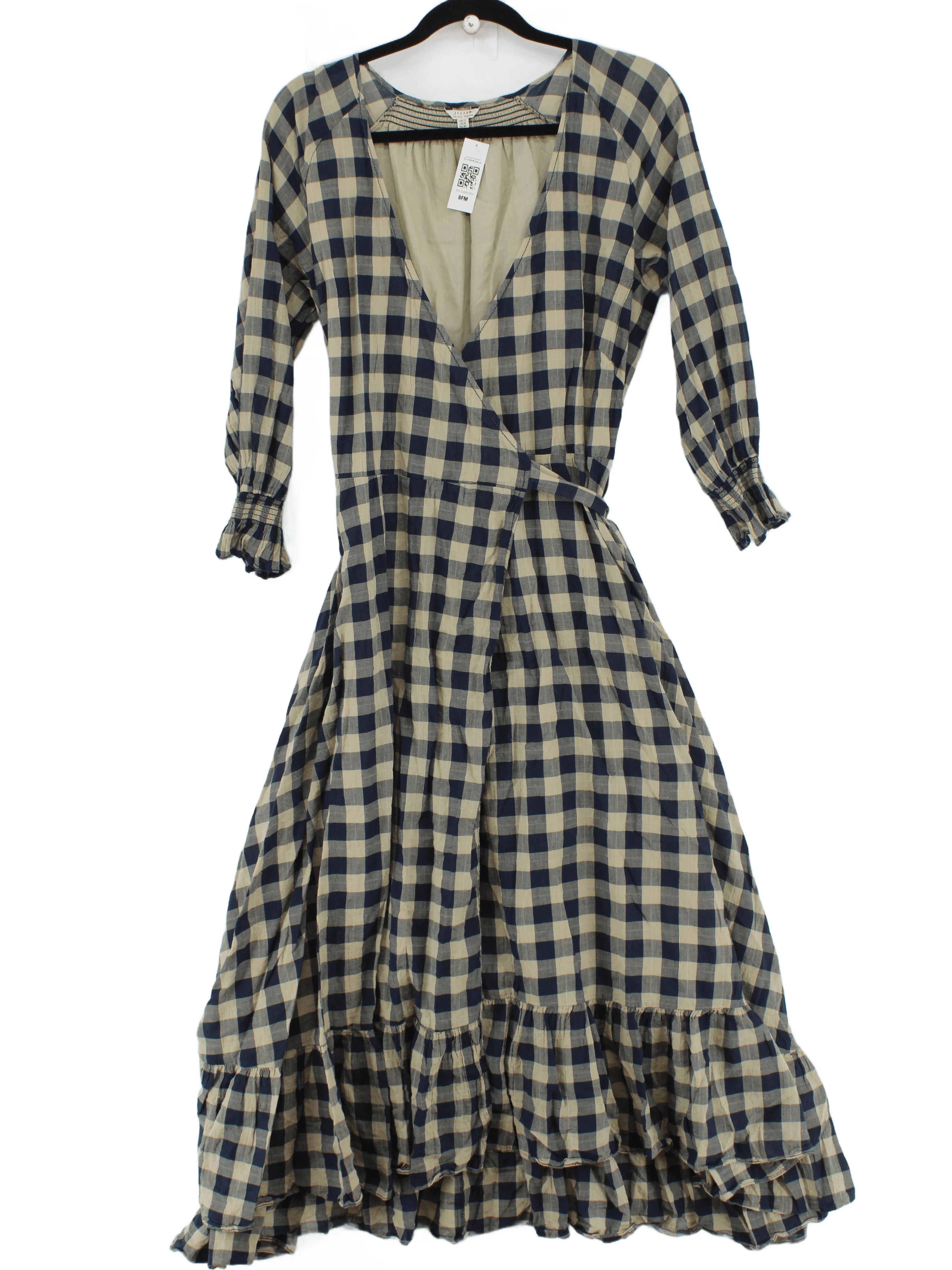 Jigsaw Wrap Midi Dress in Multi