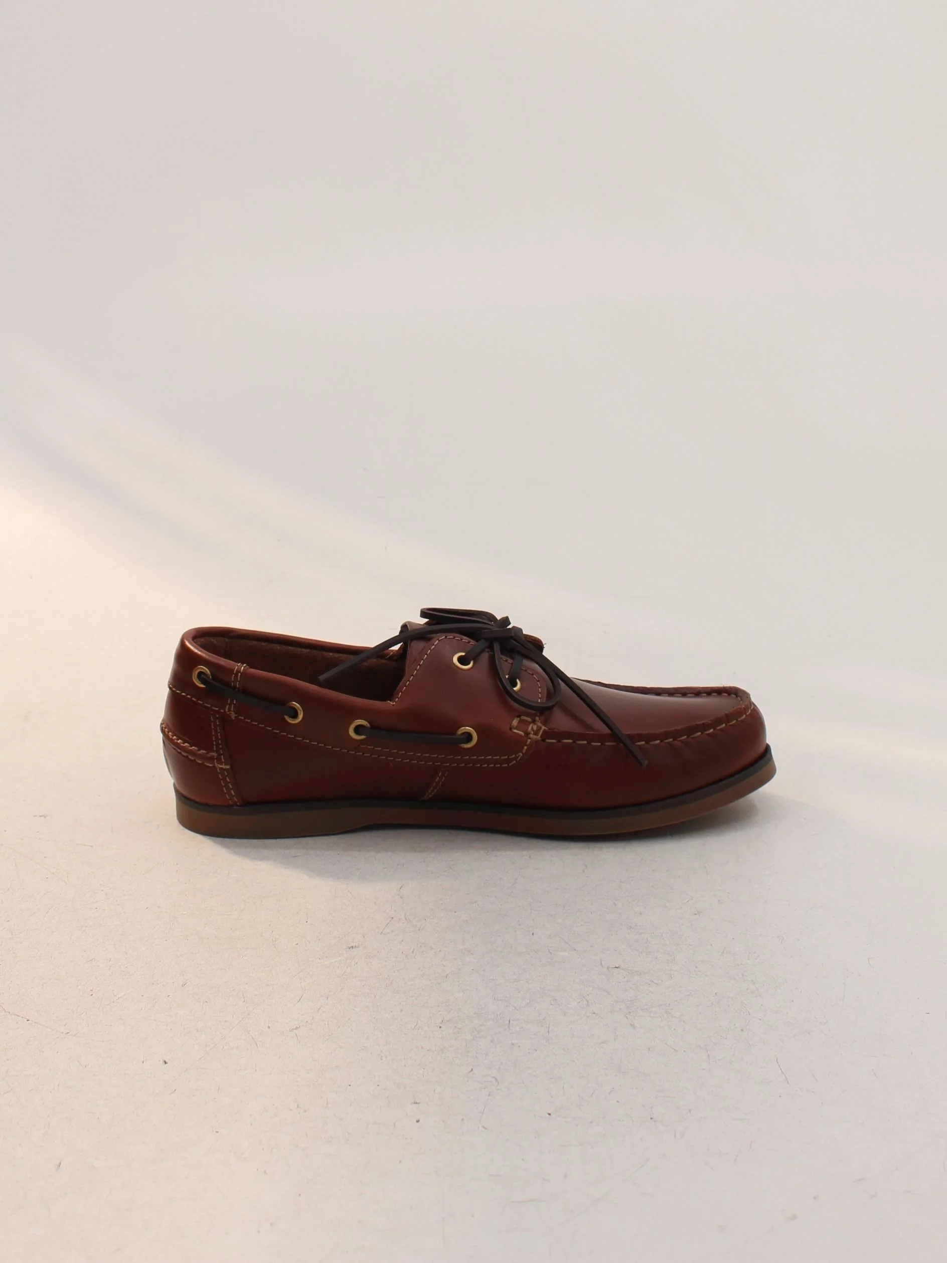 Jim Boomba Men's Shoes UK 9 Brown 100% Leather Boat Shoe - Image 5