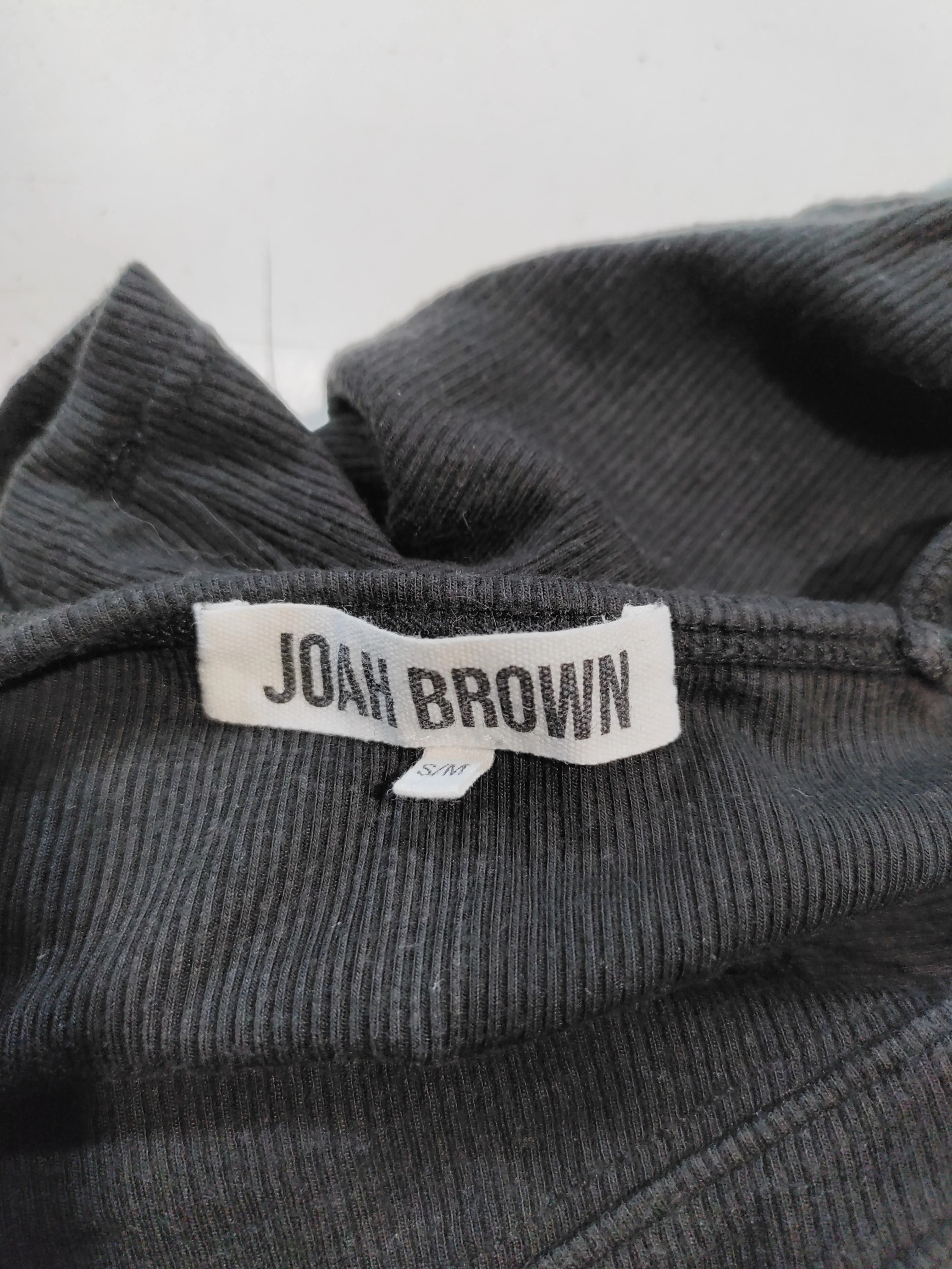 JOAH BROWN Women's Top S Black Rayon with Spandex Sleeveless Square Neck Cropped - Image 6