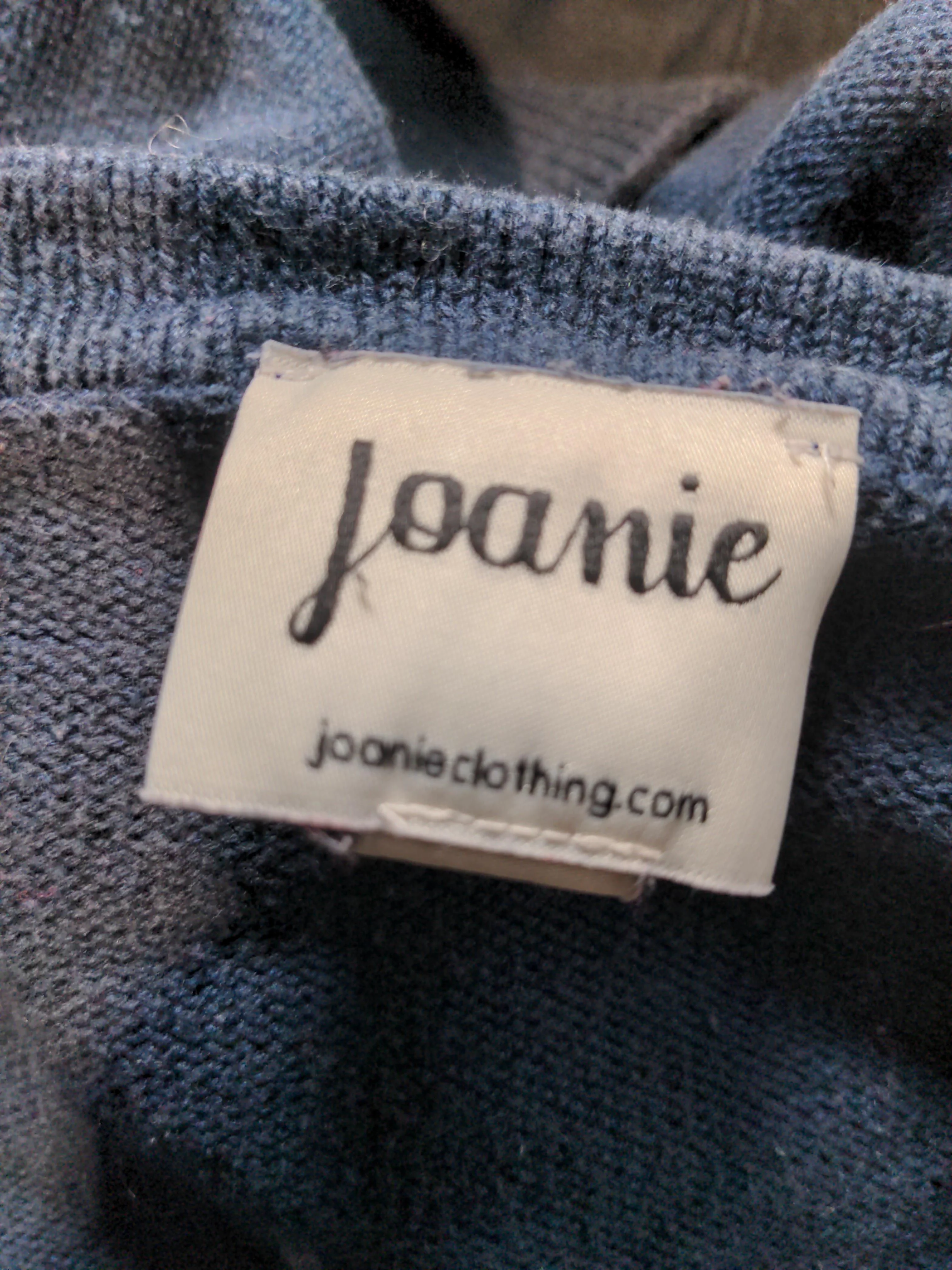 Joanie Women's Cardigan XL Blue Acrylic with Cotton V-Neck Cardigan - Image 7