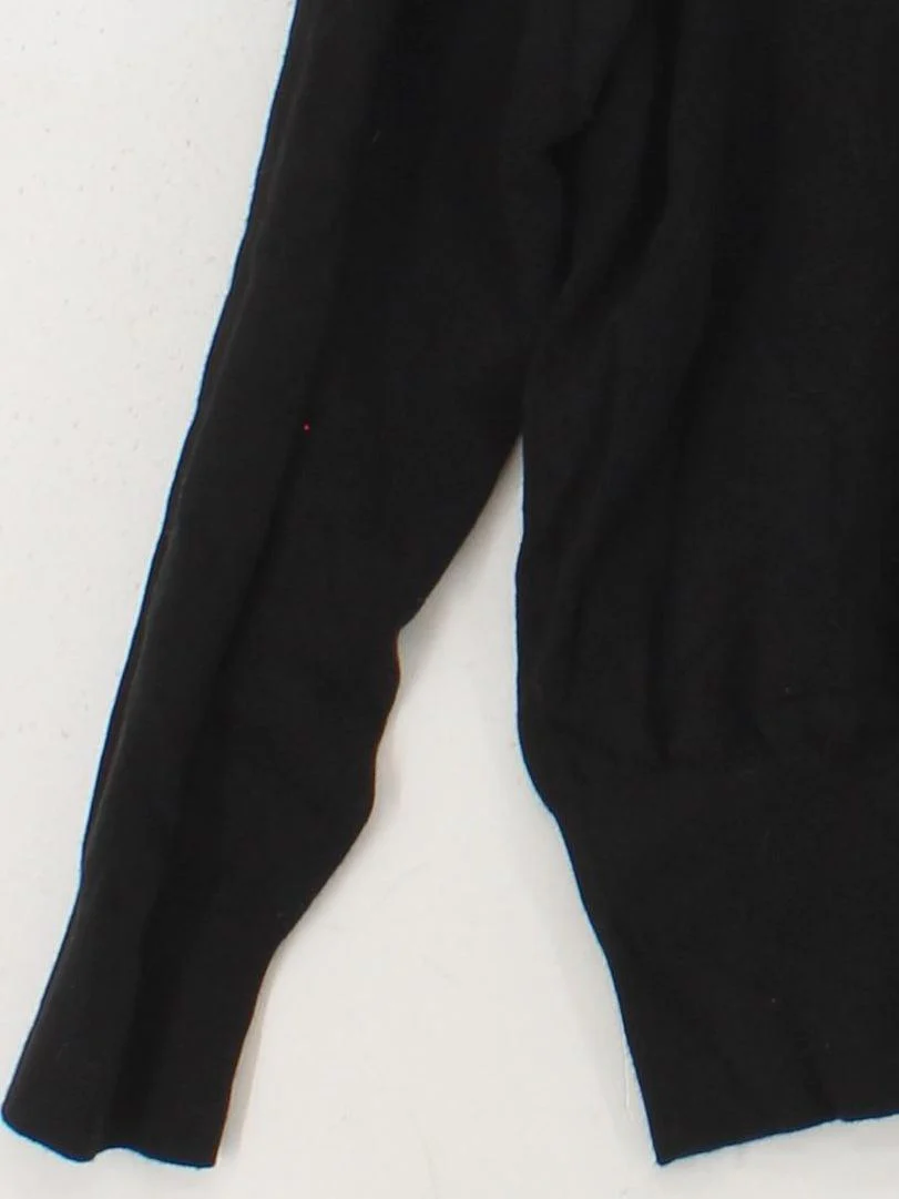 Joanie Women's Jumper L Black Graphic Viscose with Polyamide Crew Neck Pullover - Image 4