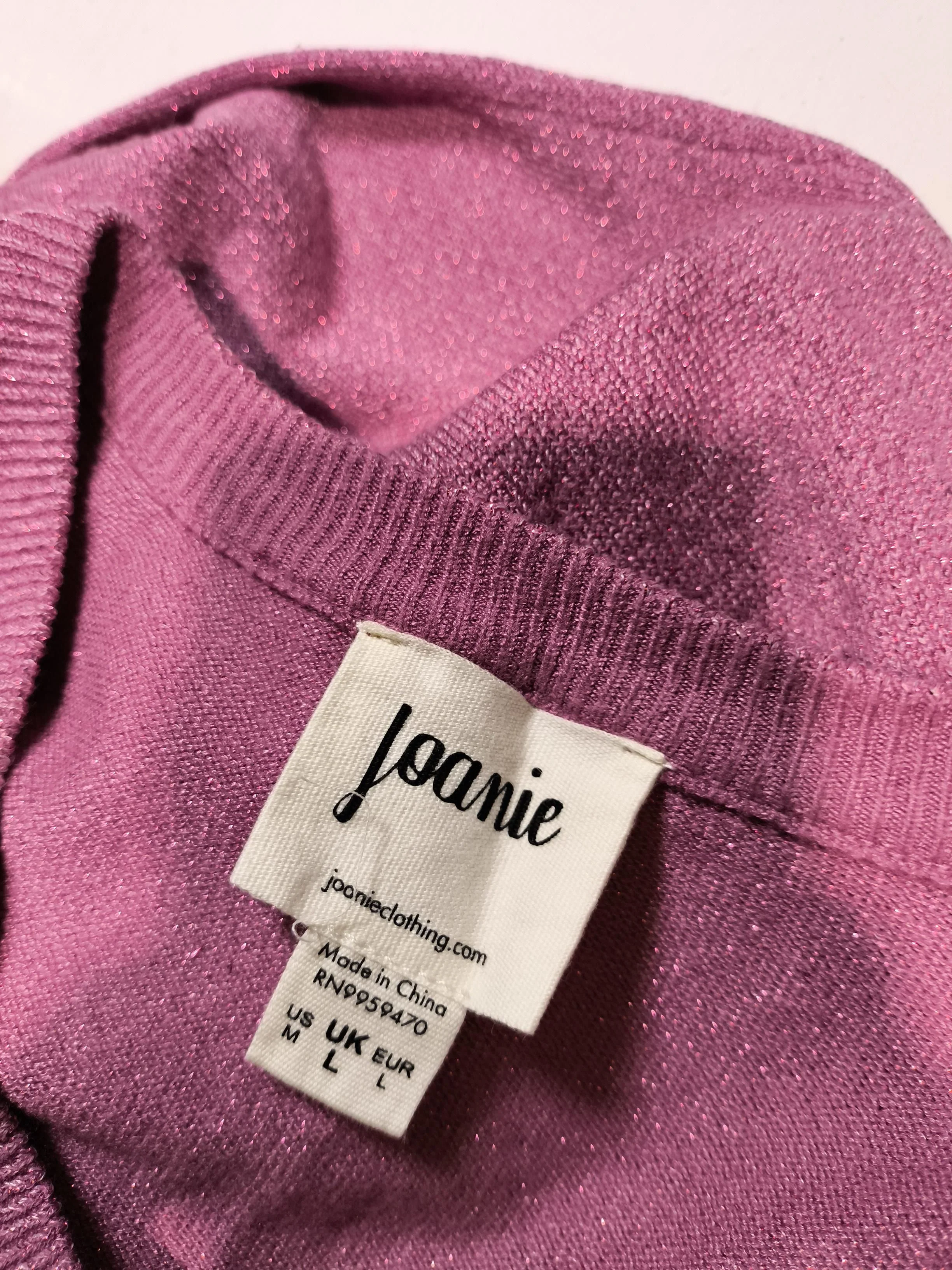 Joanie Women's Jumper UK 12 Pink Viscose with Polyamide, Other Pullover - Image 5