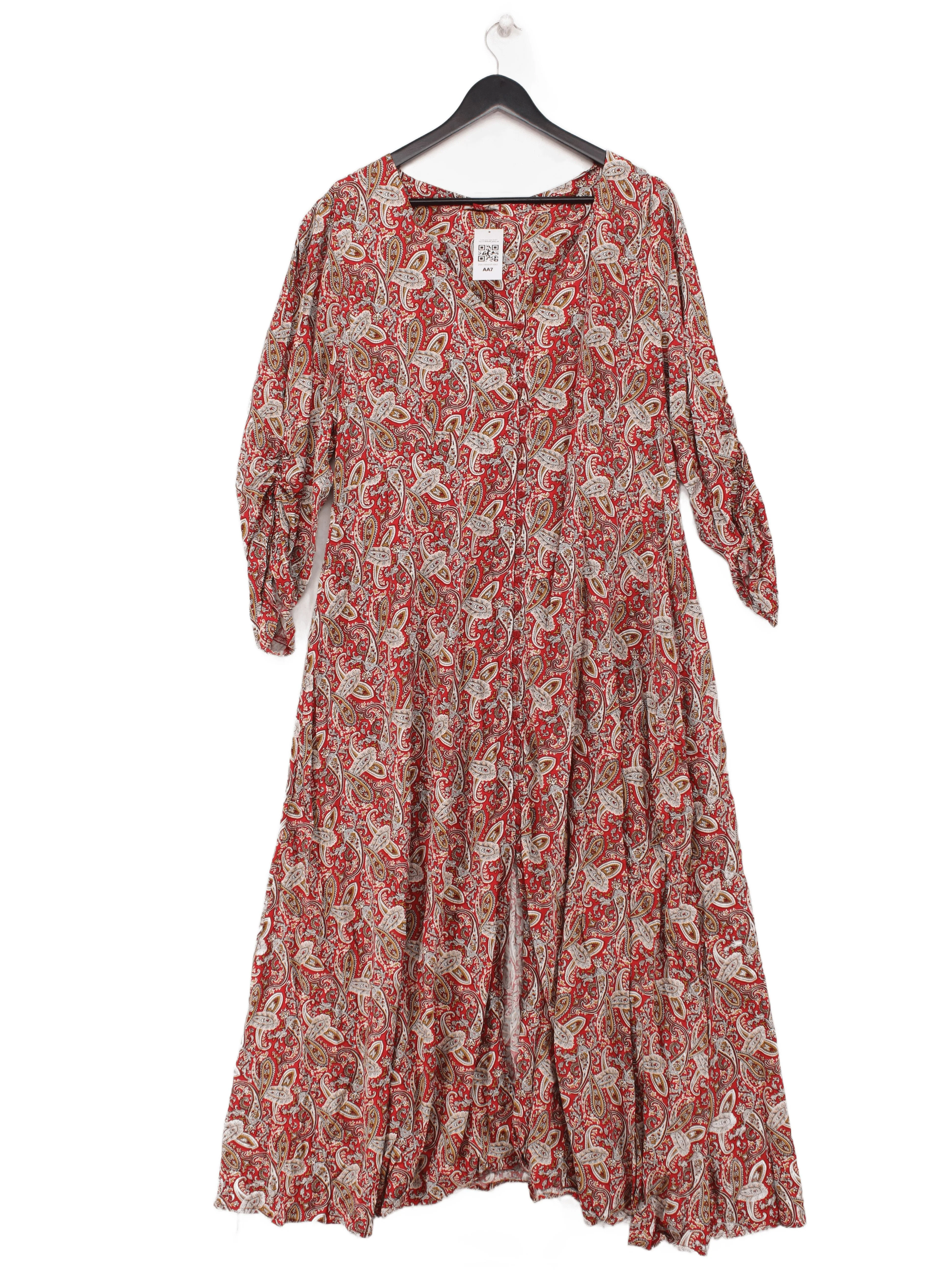 Joe Browns Shirt Maxi Dress UK18 in Red
