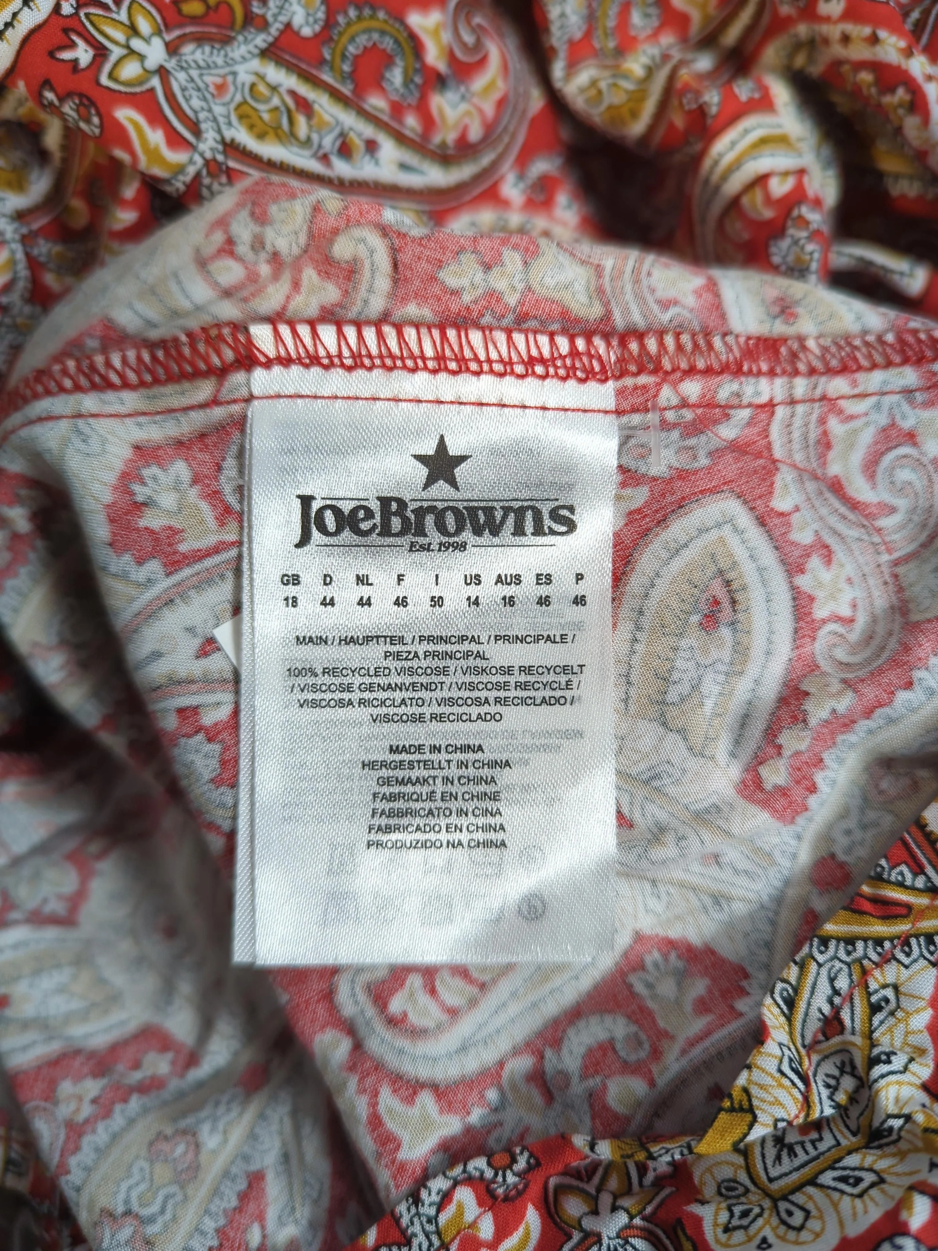 Joe Browns Shirt Maxi Dress UK18 in Red - Image 6