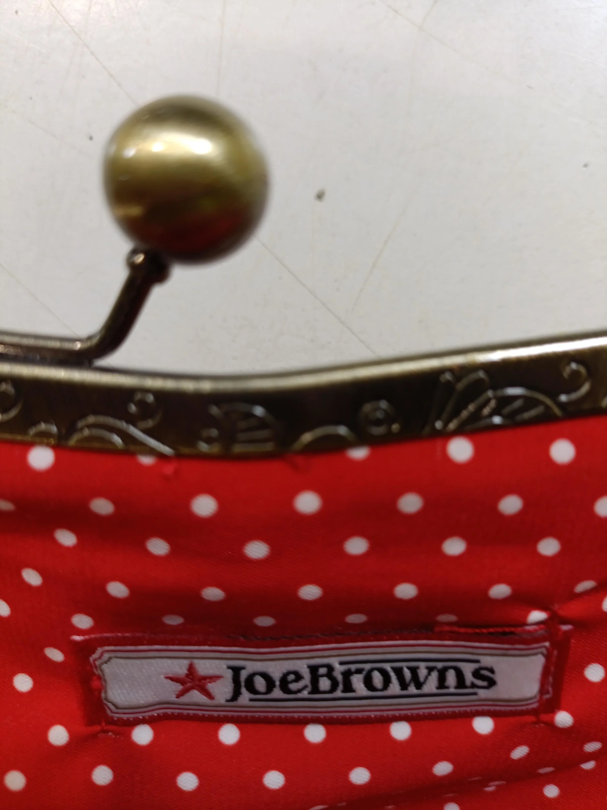 Joe Browns Women's Bag Red Polkadot 100% Other Clutch - Image 5