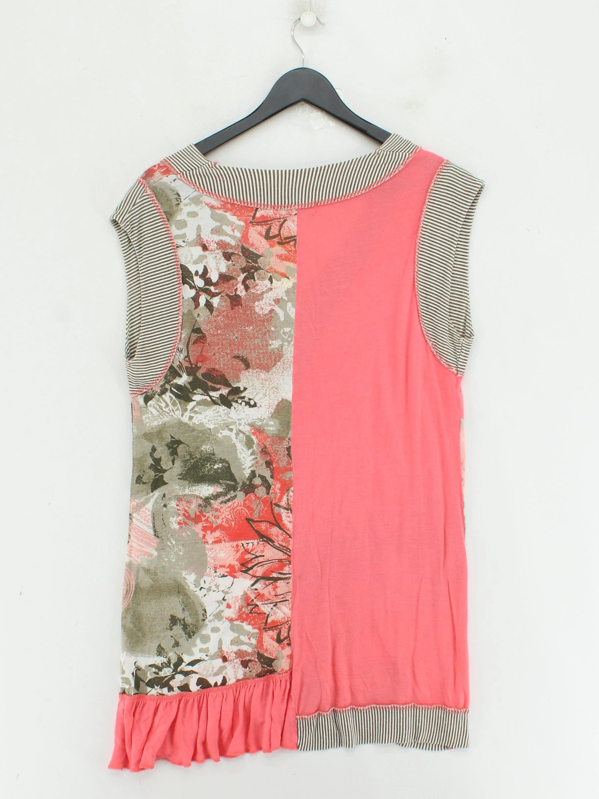 Joe Browns Women's Top UK 16 Multi 100% Viscose Sleeveless V-Neck Basic - Image 2
