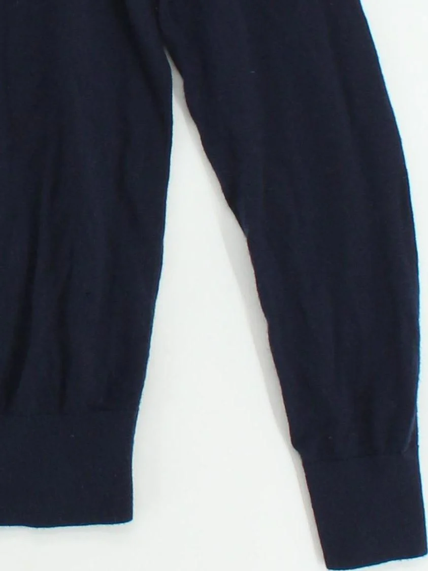 John Lewis Men's Jumper M Blue 100% Wool Crew Neck Pullover - Image 4