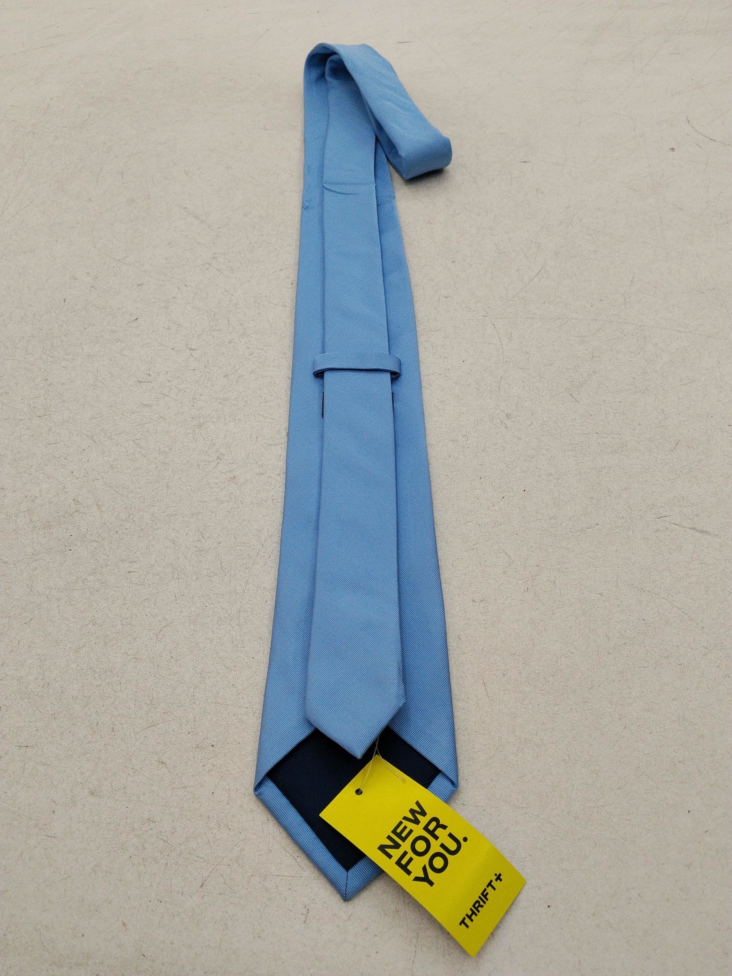 John Lewis Men's Tie Blue 100% Silk - Image 2