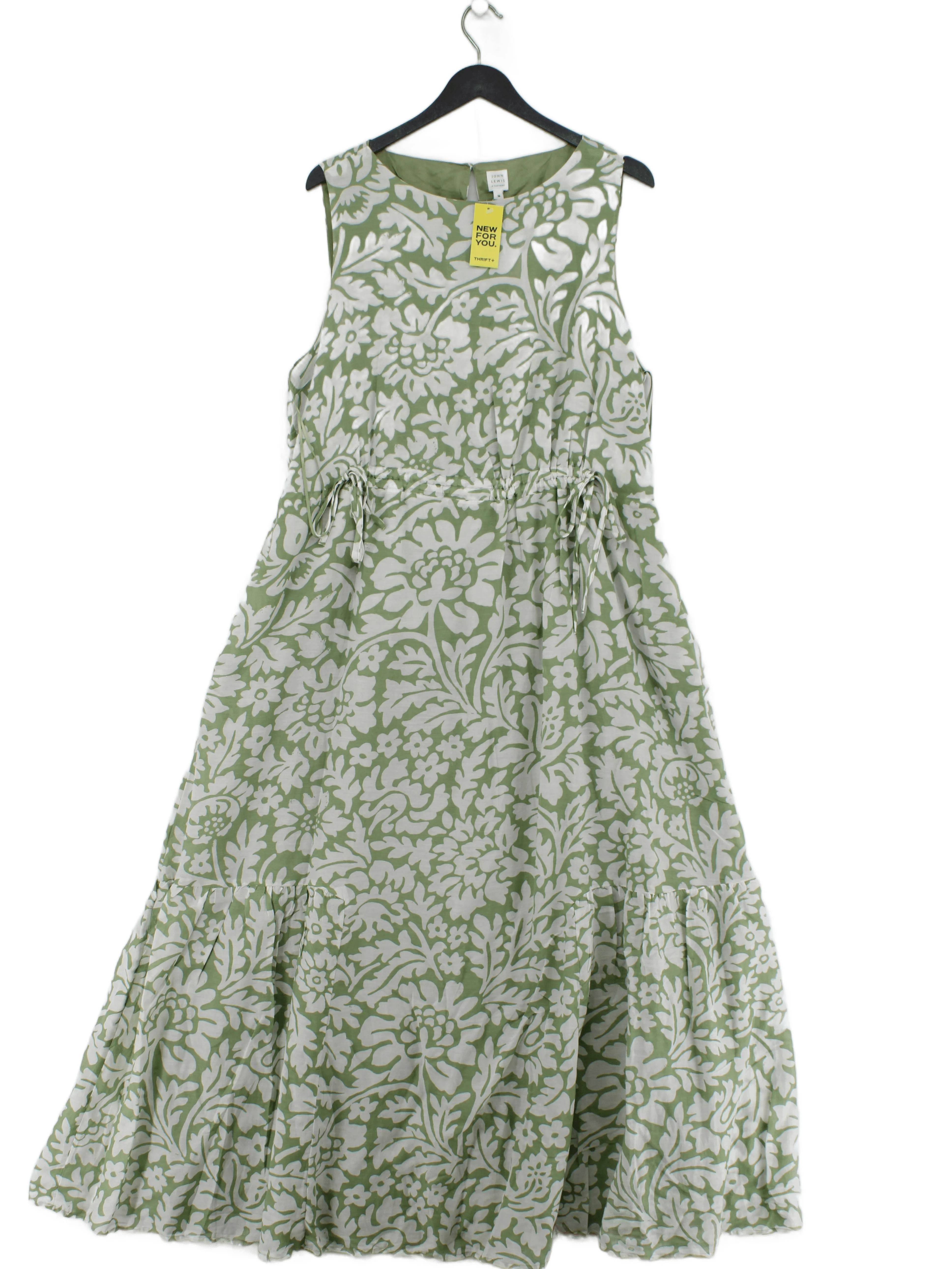 John Lewis & Partners Maxi Dress UK16 in Green