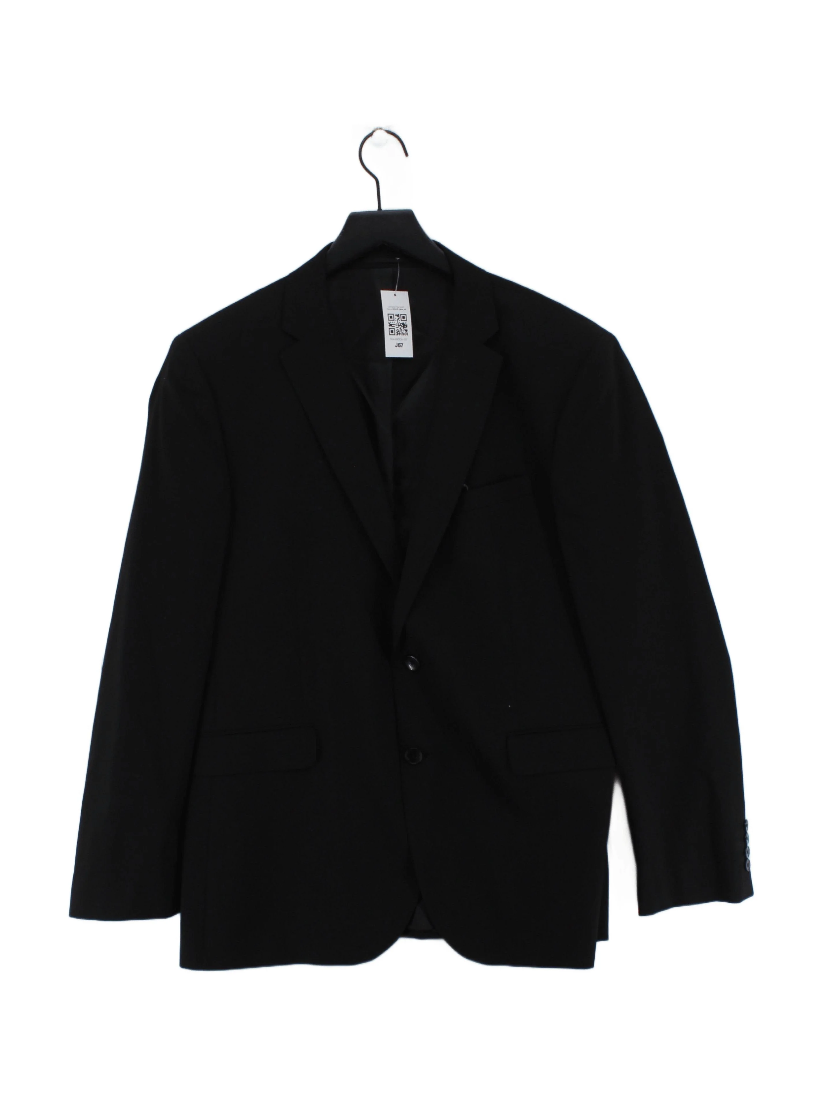 John Lewis & Partners Men's Blazer Chest: 44 in Black Wool