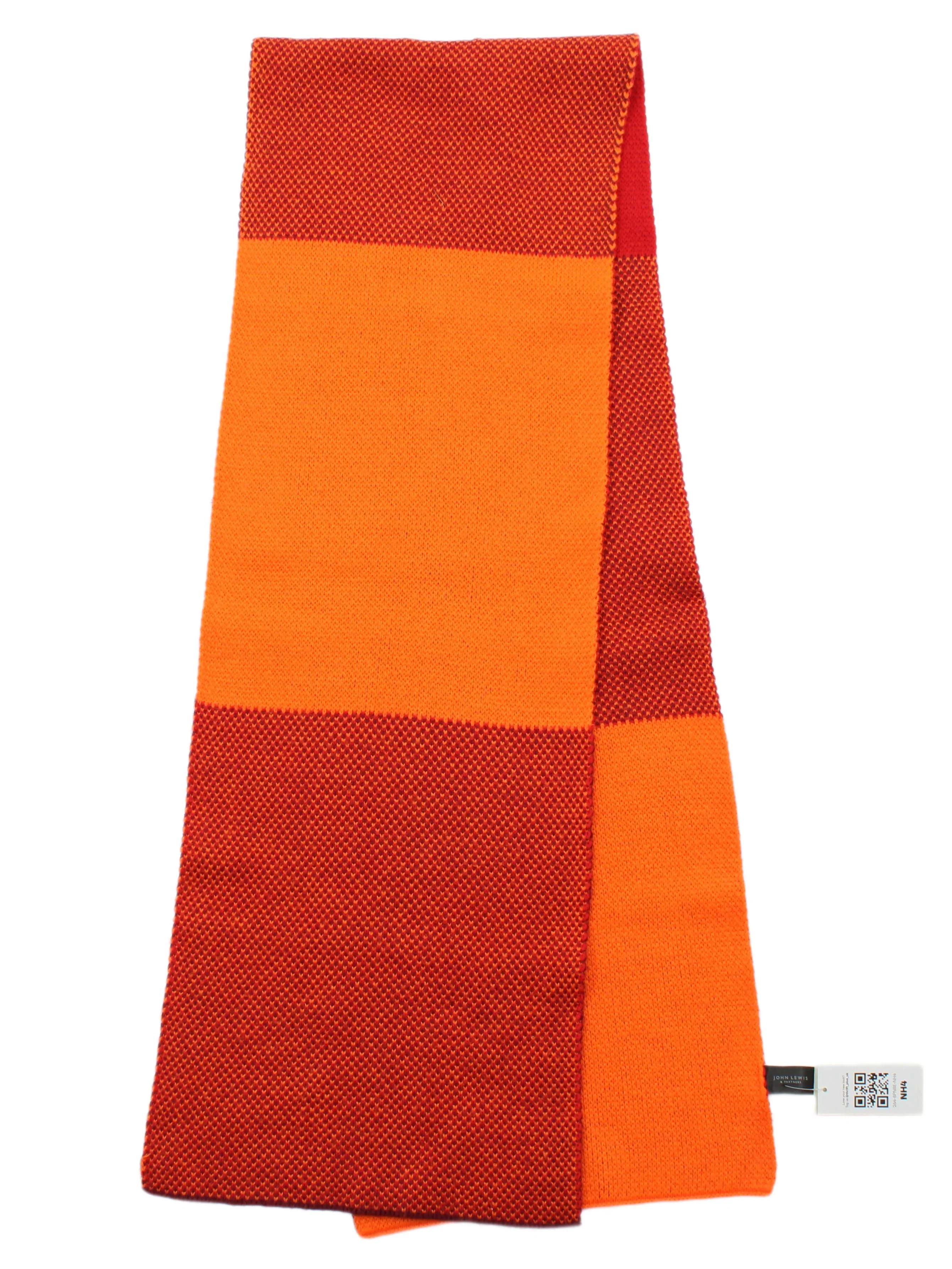 John Lewis & Partners Men's Scarf Multi Striped 100% Acrylic Scarf