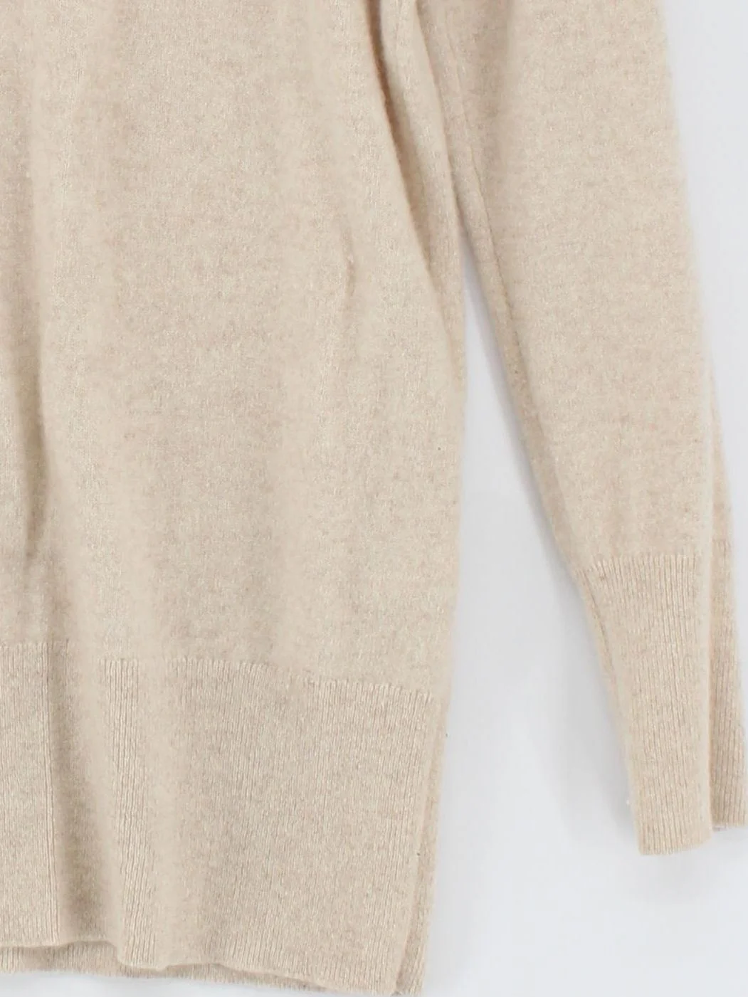John Lewis & Partners Women's Jumper UK 14 Cream 100% Cashmere Pullover - Image 4