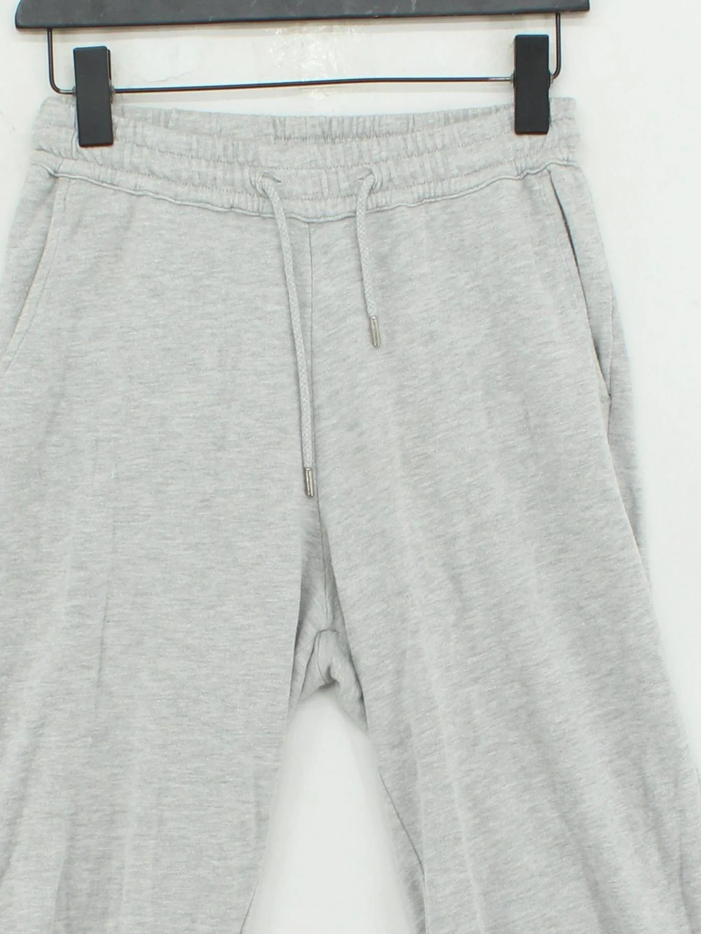 John Lewis & Partners Women's Sports Bottoms UK 8 Grey Cotton - Image 3